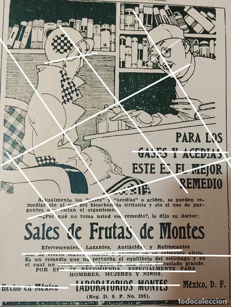 Coleccionismo de carteles: AFICHE ANTIGUO. SALES DE FRUTAS DE MONTES 1932 LABORATORIOS MONTES S.A SUPER RARO 10+