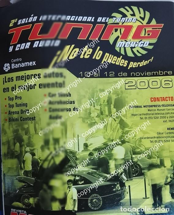 Coleccionismo de carteles: Afiche de publicidad retro. 2DO, SALON INTERNACIONAL DEL TUNING 2006/ AUTOS /RARO