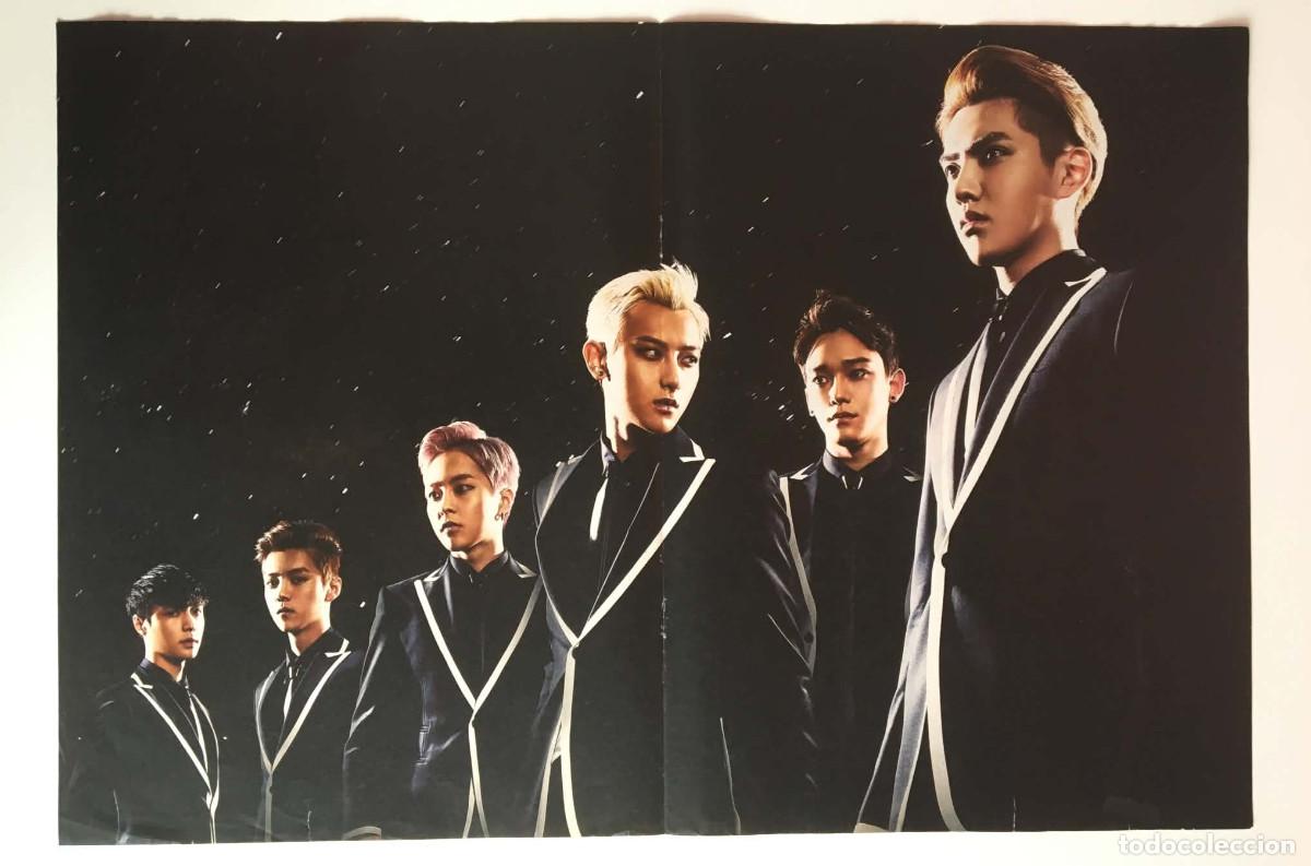 Coleccionismo de carteles: EXO / Holland Roden Teen Wolf Double-Sided Poster A3 - Bravo Magazine Bulgaria Music K-Pop TV Series