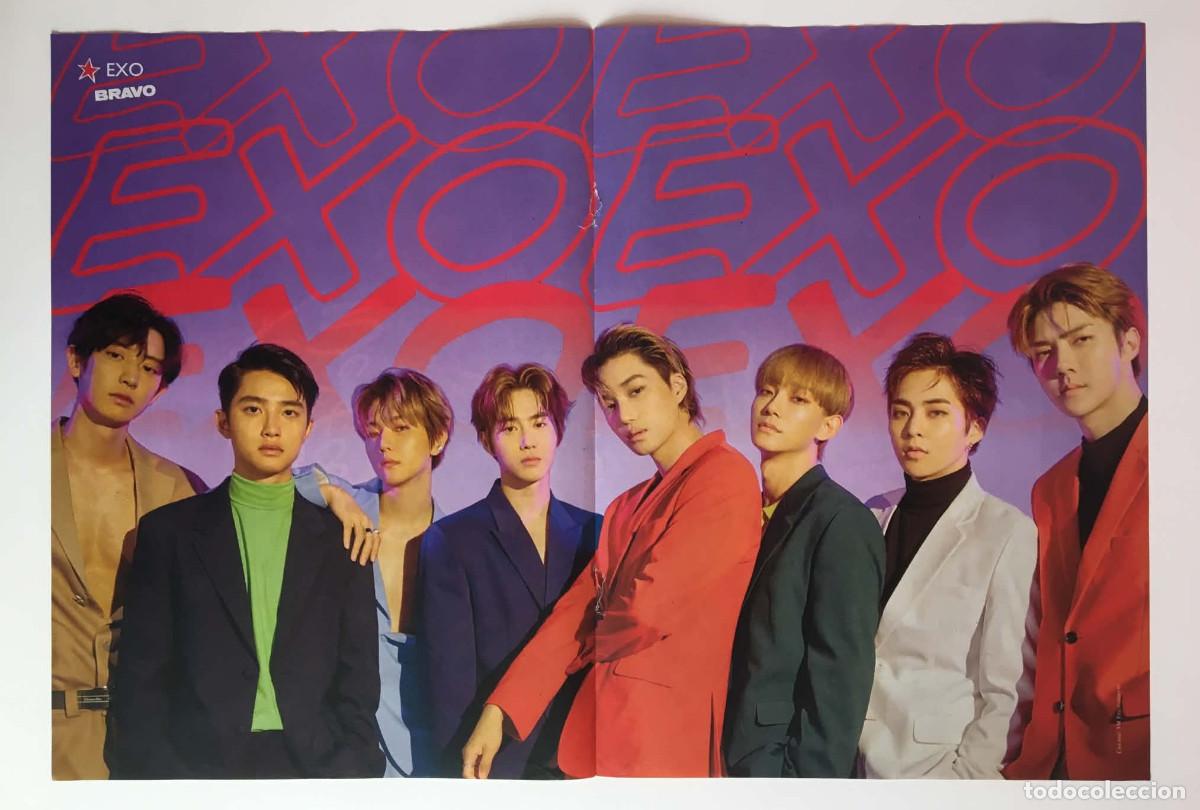 Coleccionismo de carteles: EXO / After We Fell Movie Original Double-Sided Poster A3 - Bravo Magazine Bulgaria Music K-Pop