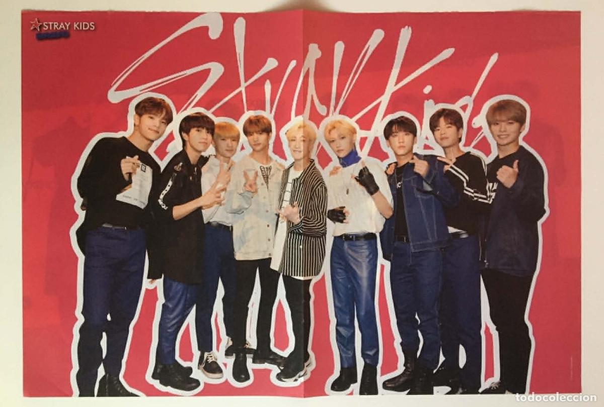 Coleccionismo de carteles: Stray Kids / ATEEZ Double-Sided Poster A3 - Bravo Magazine Bulgaria Music K-Pop