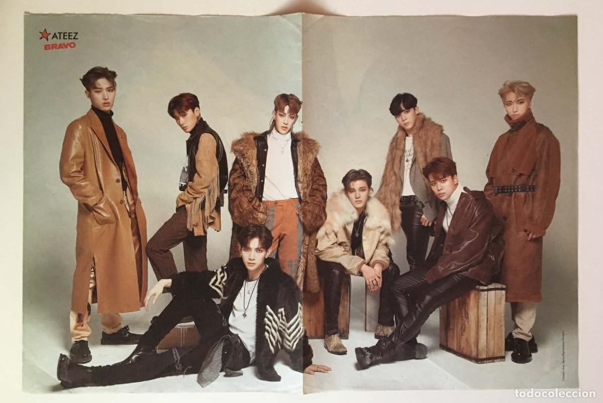 Coleccionismo de carteles: ATEEZ / Ava Max Original Double-Sided Poster A3 - Bravo Magazine Bulgaria Music K-Pop
