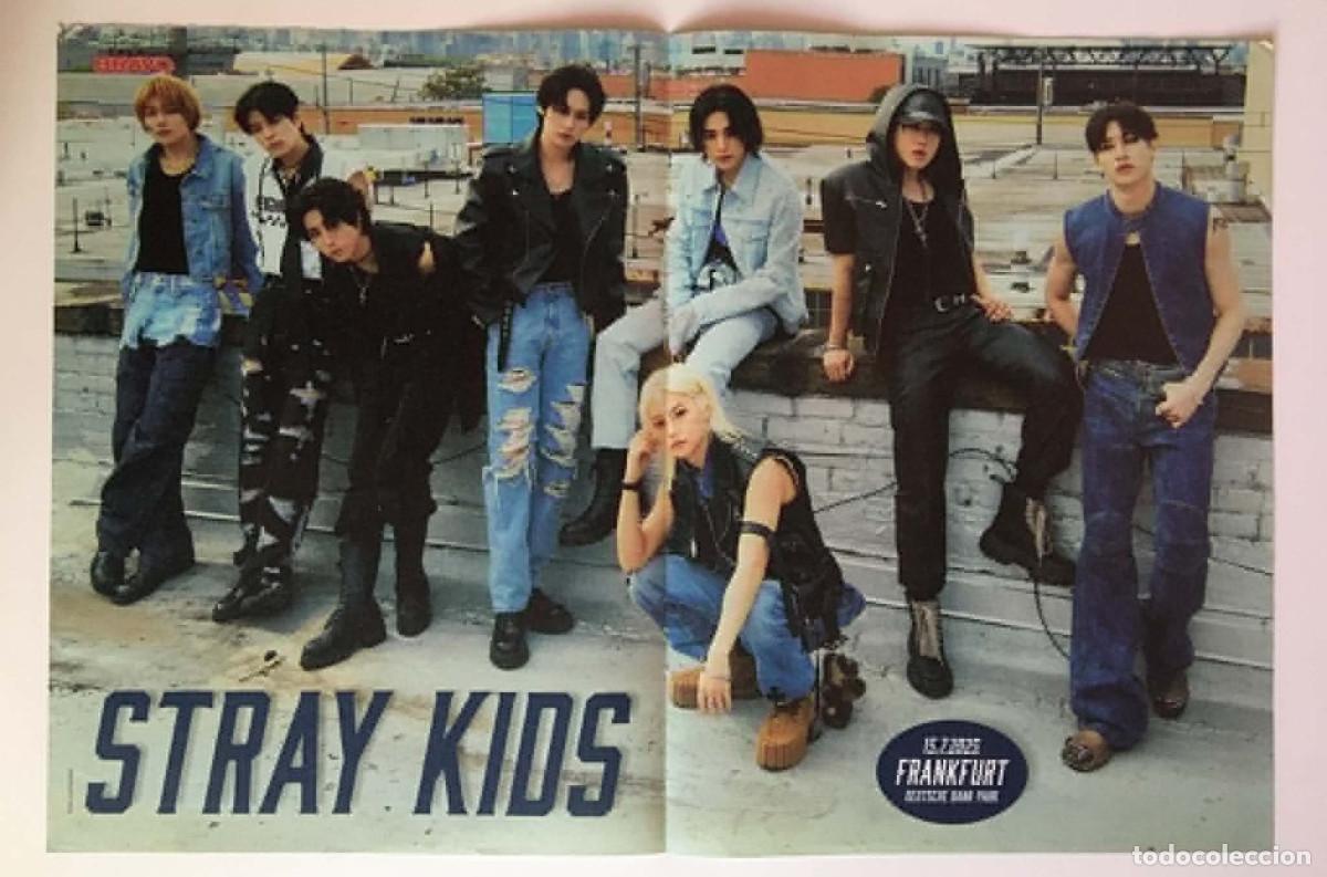 Coleccionismo de carteles: Stray Kids / Nevio Original Double-Sided Poster A3 - Bravo Magazine Germany Music K-Pop