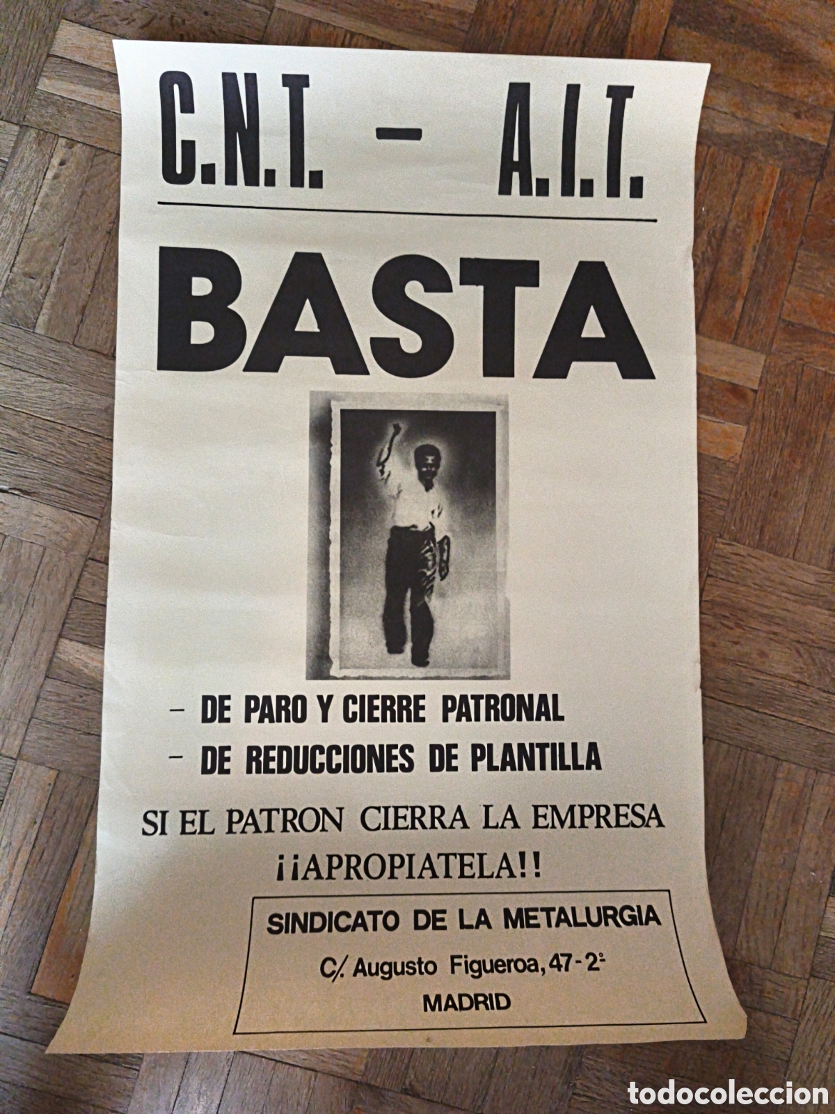 Coleccionismo de carteles: Poster CNT AIT sindicato de metalurgia