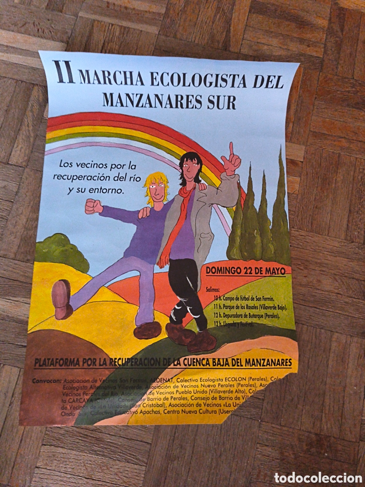 Coleccionismo de carteles: Poster II Marcha ecologista del Manzanares Sur