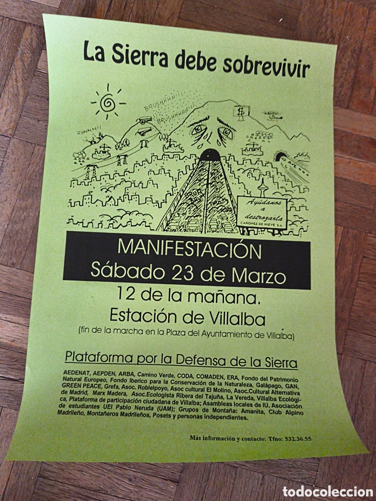 Coleccionismo de carteles: Poster La sierra debe sobrevivir