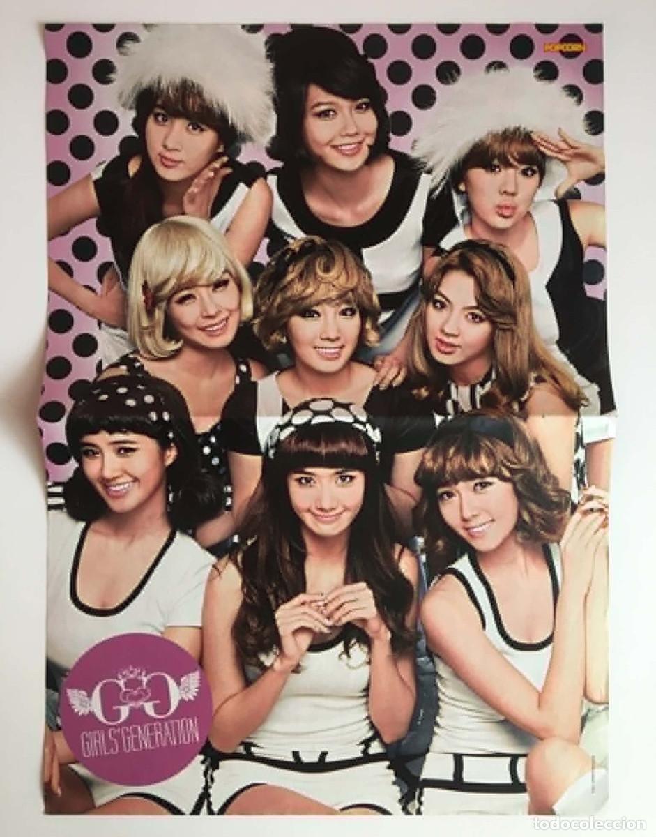 Coleccionismo de carteles: Girls' Generation SNSD / Green Day Double-Sided Poster A3 - Popcorn Magazine Germany Music K-pop