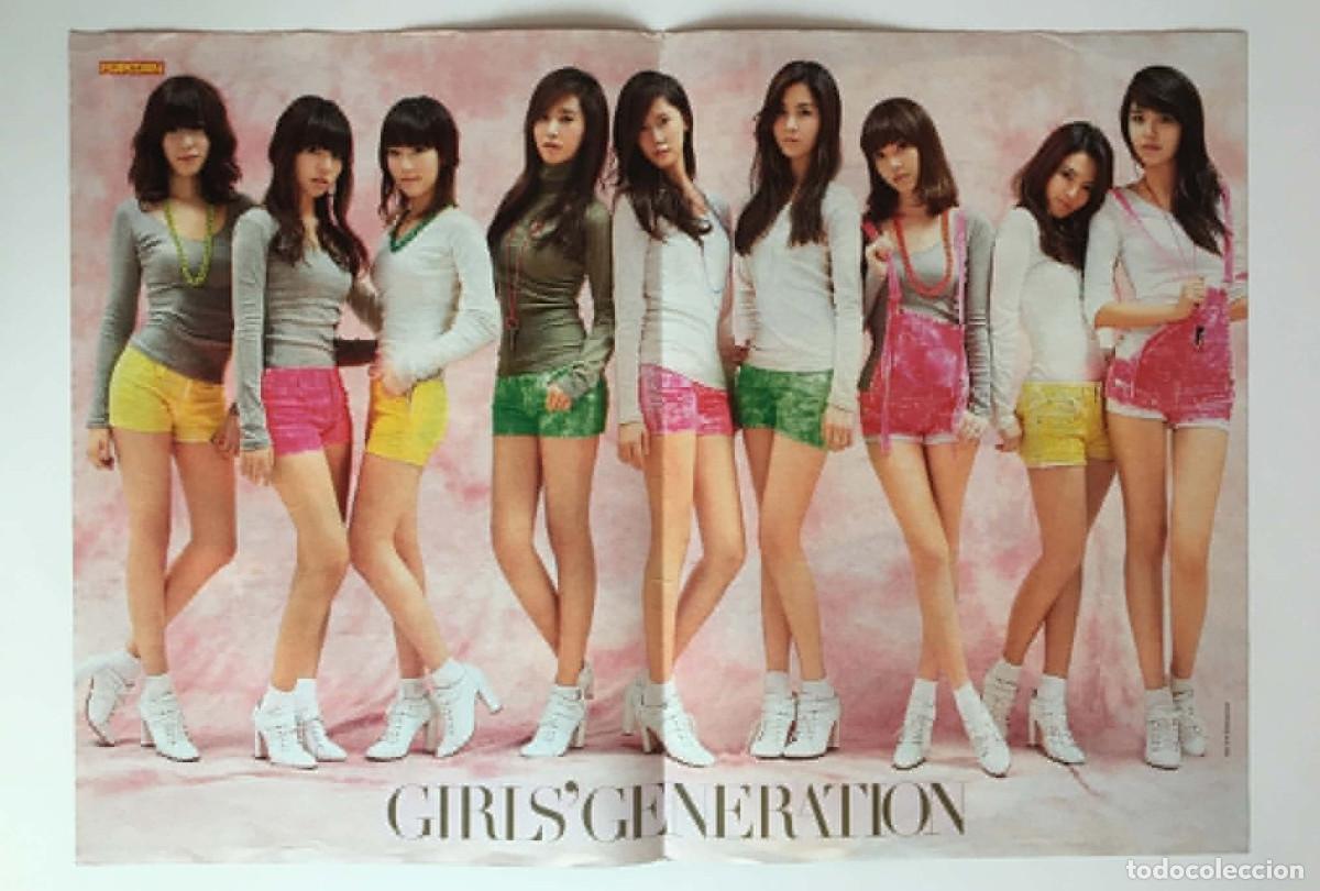 Coleccionismo de carteles: Girls' Generation SNSD / Selena Gomez Double-Sided Poster A3 - Popcorn Magazine Germany Music K-Pop