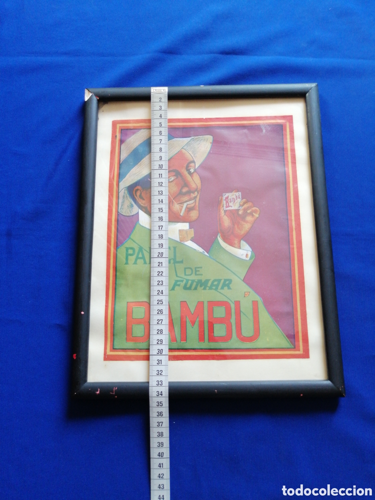 Coleccionismo de carteles: PAPEL DE FUMAR BAMBU CARTEL - Foto 6