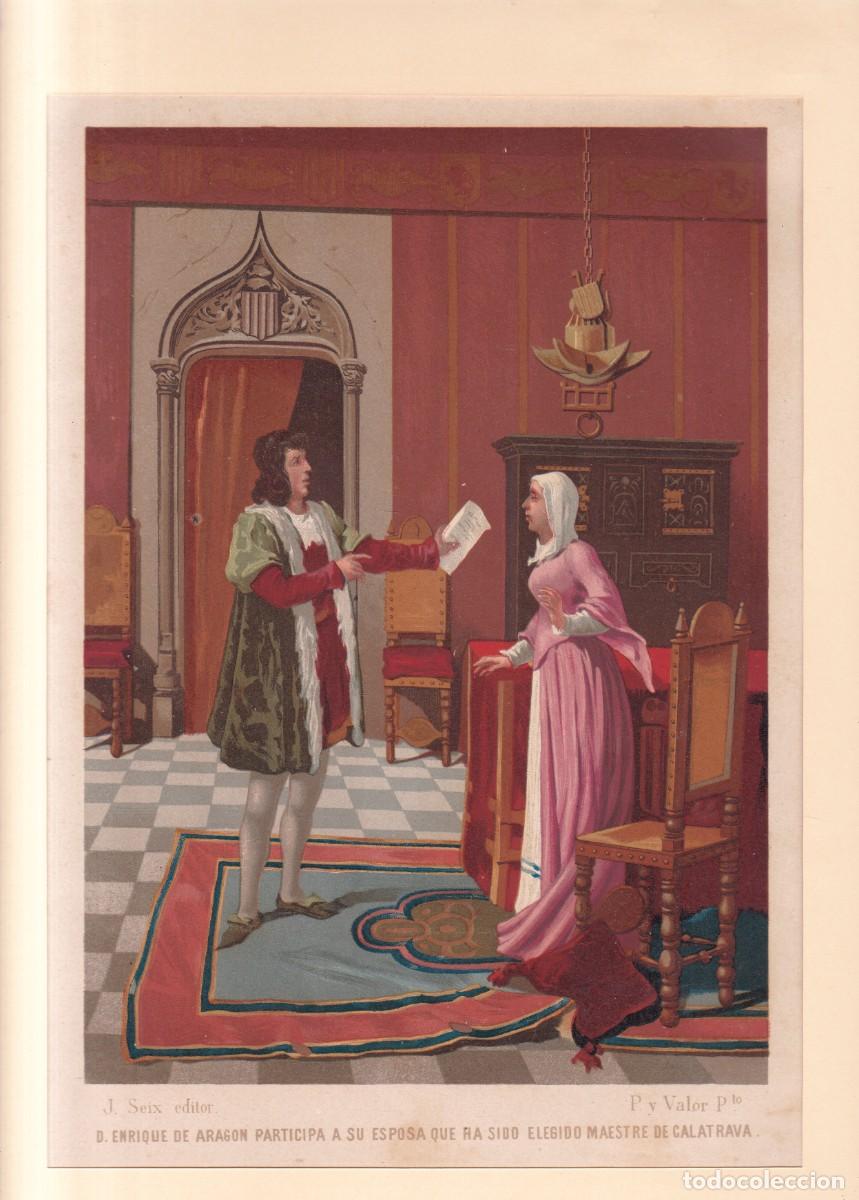 Coleccionismo de carteles: LITOGRAFIA ORIGINAL - D. ENRIQUE DE ARAG&Oacute;N PARTICIPA A ... - J. SEIX EDITOR 1845 - P. Y VALOR Pto.