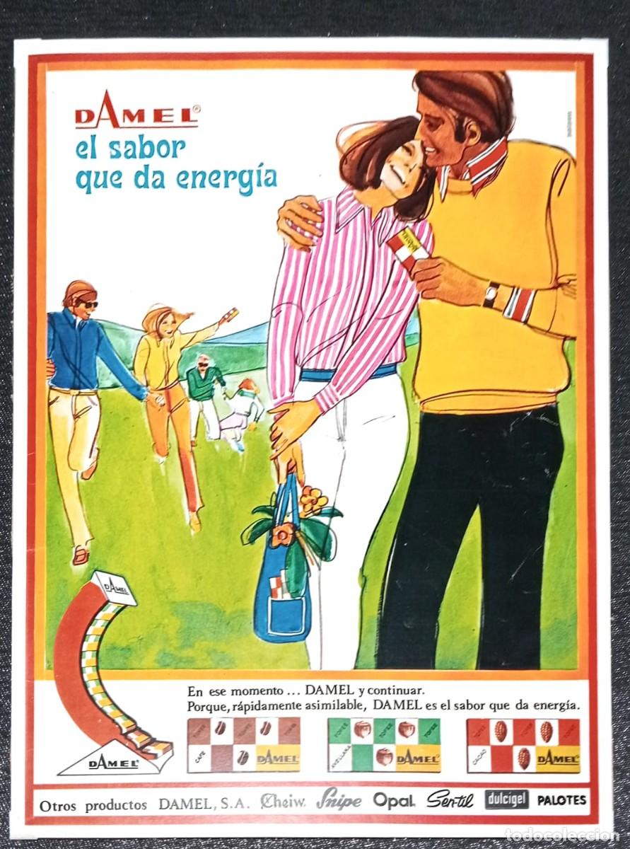 Coleccionismo de carteles: DAMEL - CHEIW, SNIPE, OPAL, SEN-TIL, PALOTES - PUBLICIDAD ORIGINAL 1968 / GACETA ILUSTRADA