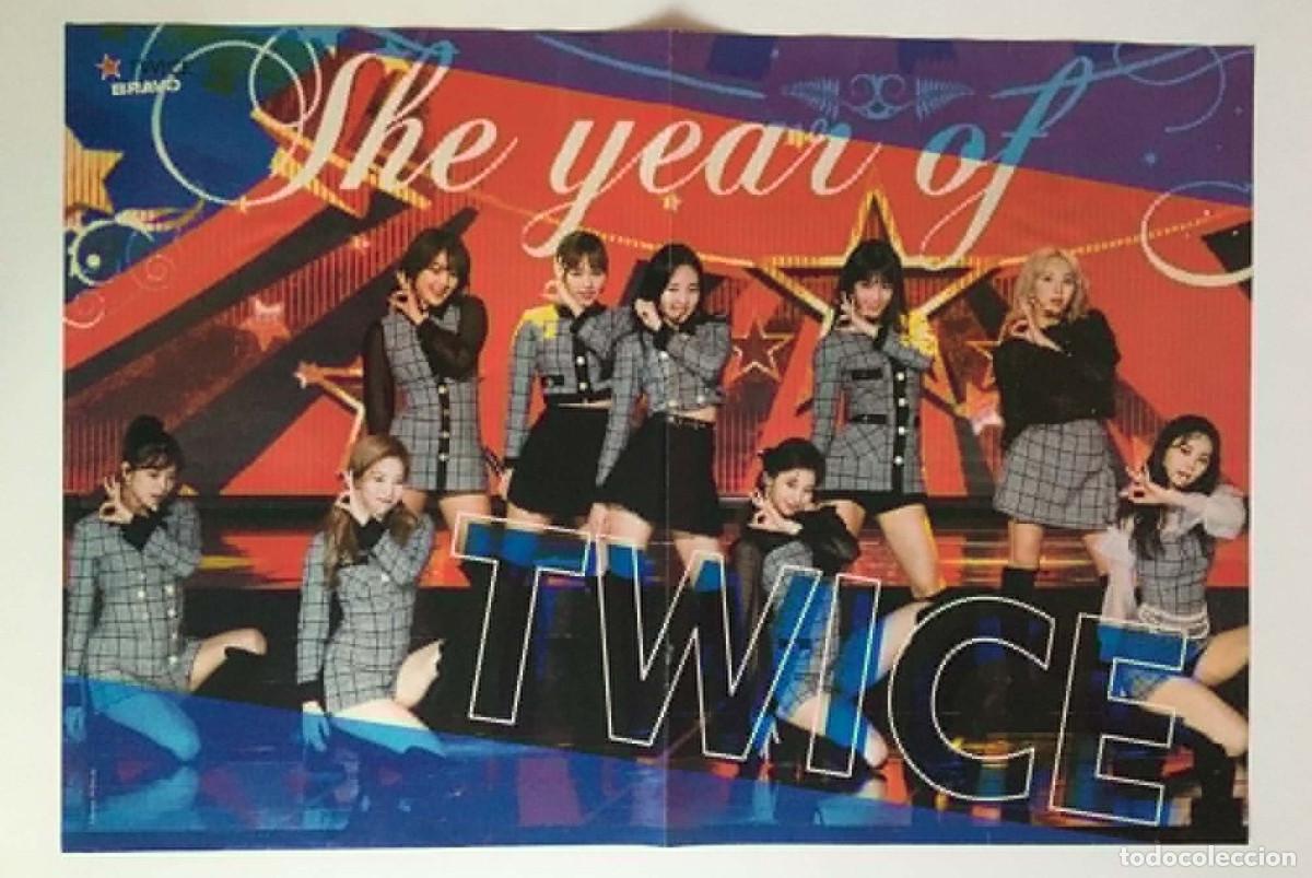Coleccionismo de carteles: TWICE / Lina Roskin Double-Sided Poster A3 - Bravo Magazine Bulgaria Music K-Pop