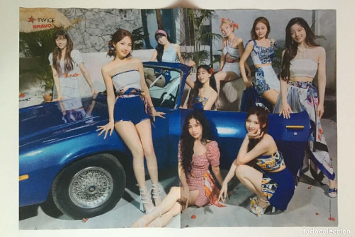 Coleccionismo de carteles: TWICE / Dua Lipa Original Double-Sided Poster A3 - Bravo Magazine Bulgaria Music K-Pop