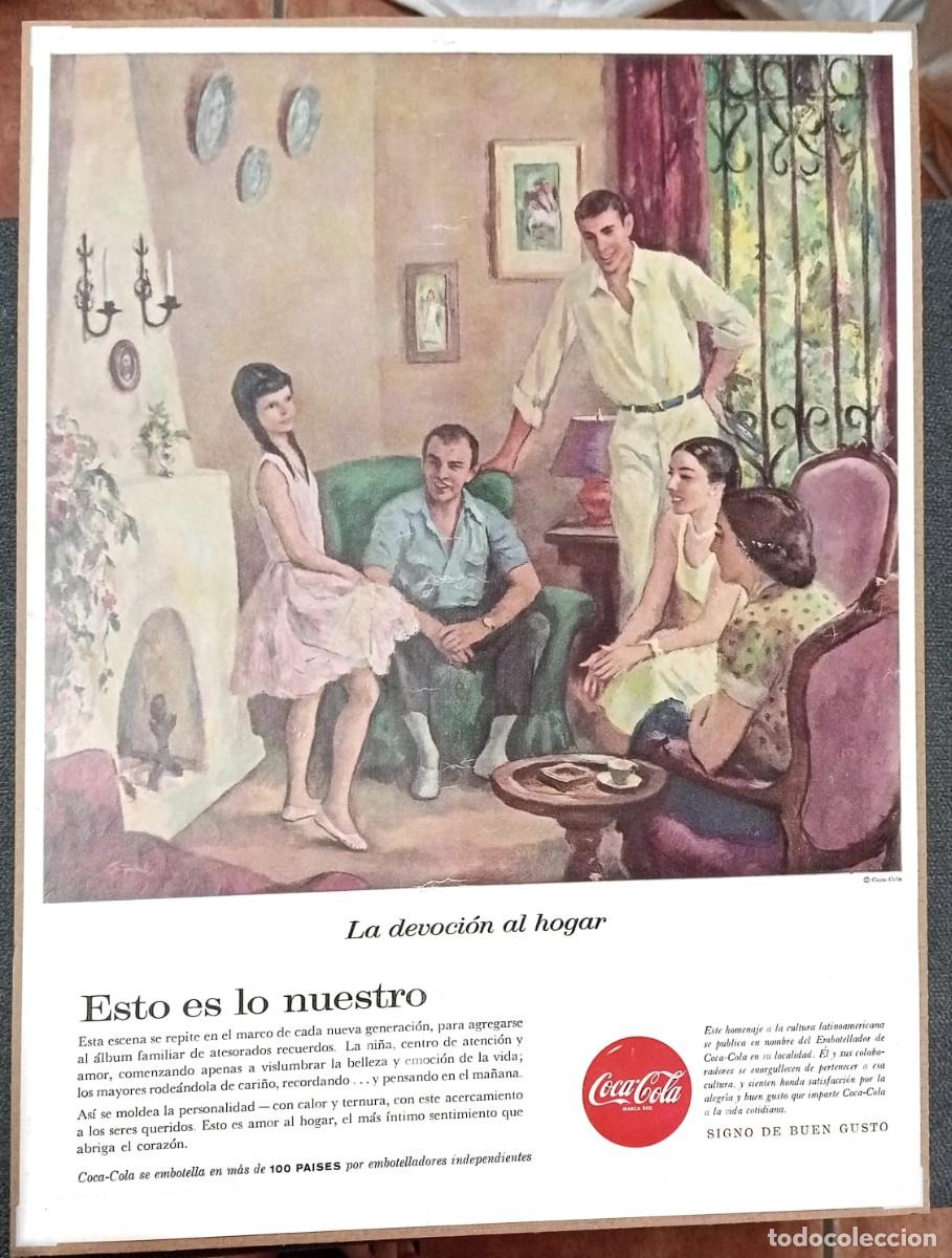 Coleccionismo de carteles: COCA-COLA - PUBLICIDAD ORIGINAL 1957 - LIFE EN ESPA&Ntilde;OL / 33 x 25 Cm.