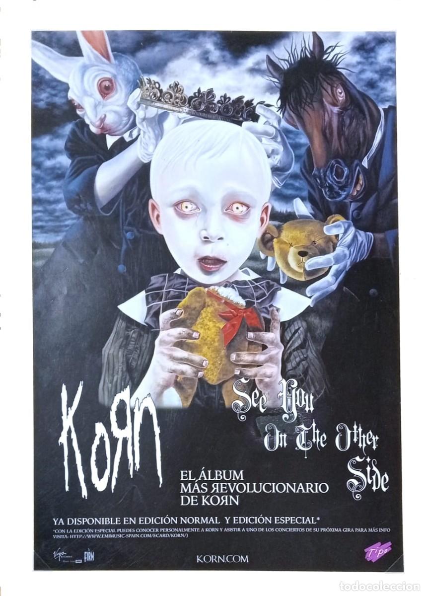 Coleccionismo de carteles: KORN - SEE YOU ON THE OTHER SIDE - PUBLICIDAD ORIGINAL NUEVO ALBUM 2007