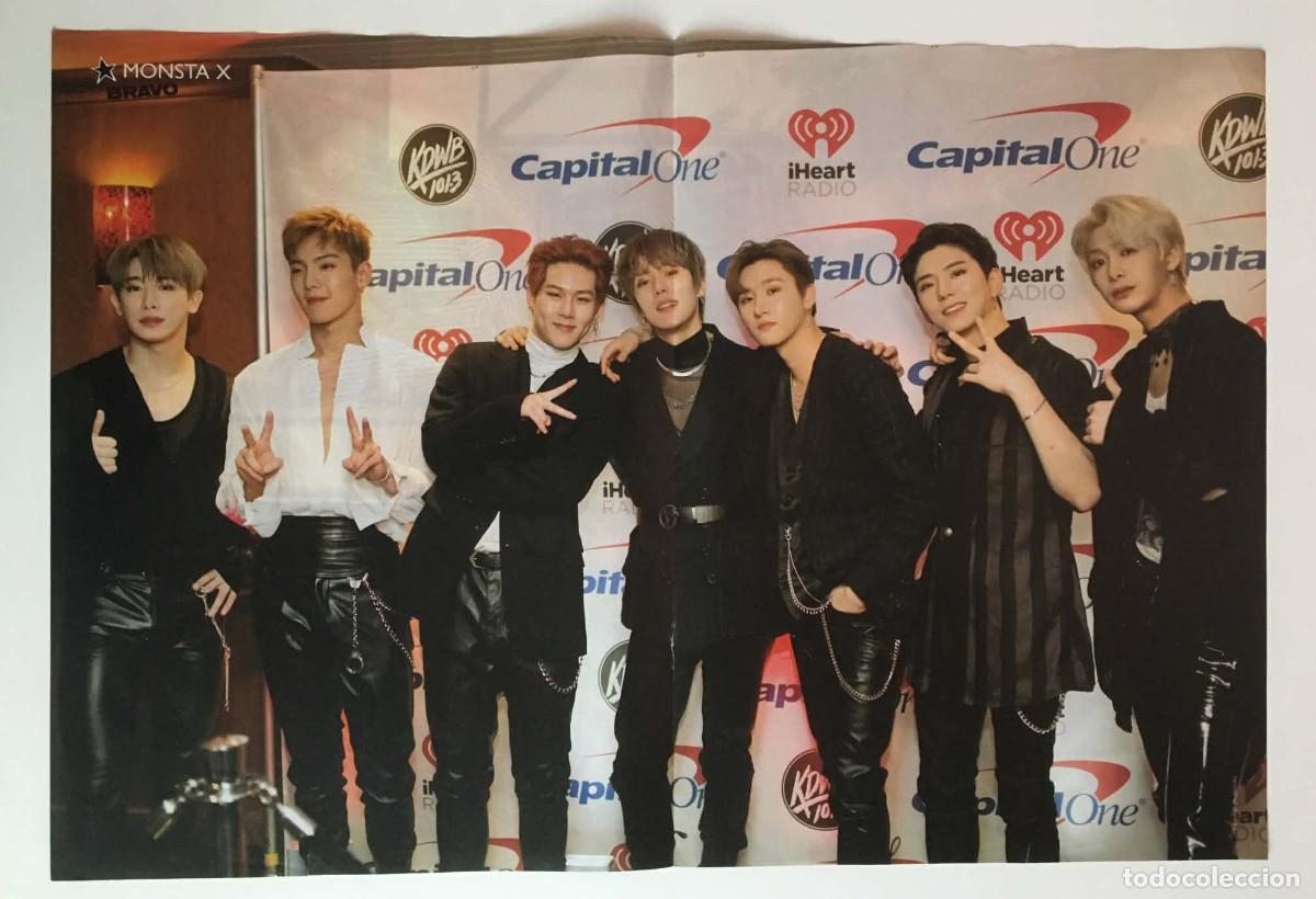 Coleccionismo de carteles: Monsta X / Kiernan Shipka & Ross Lynch Double-Sided Poster A3 - Bravo Bulgaria Music K-Pop TV Series