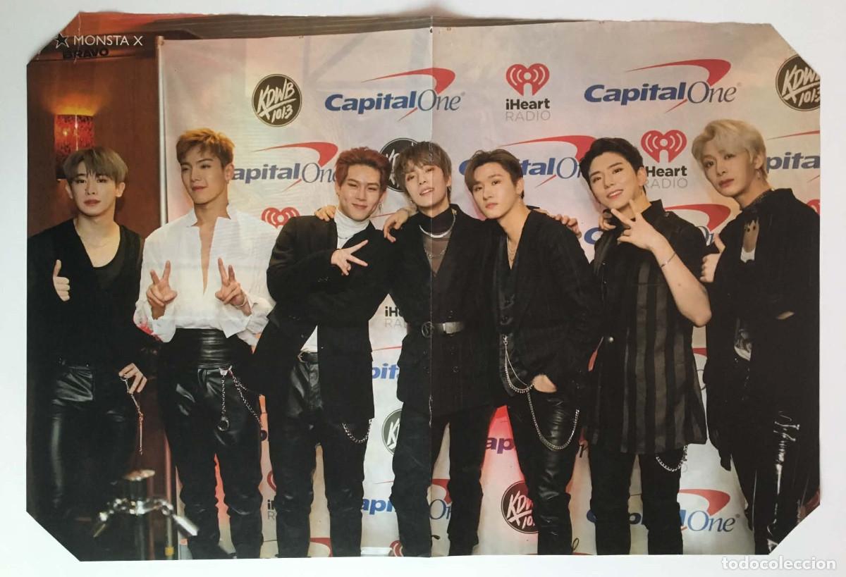 Coleccionismo de carteles: Monsta X / Kiernan Shipka & Ross Lynch Double-Sided Poster A3 - Bravo Magazine Bulgaria K-Pop TV
