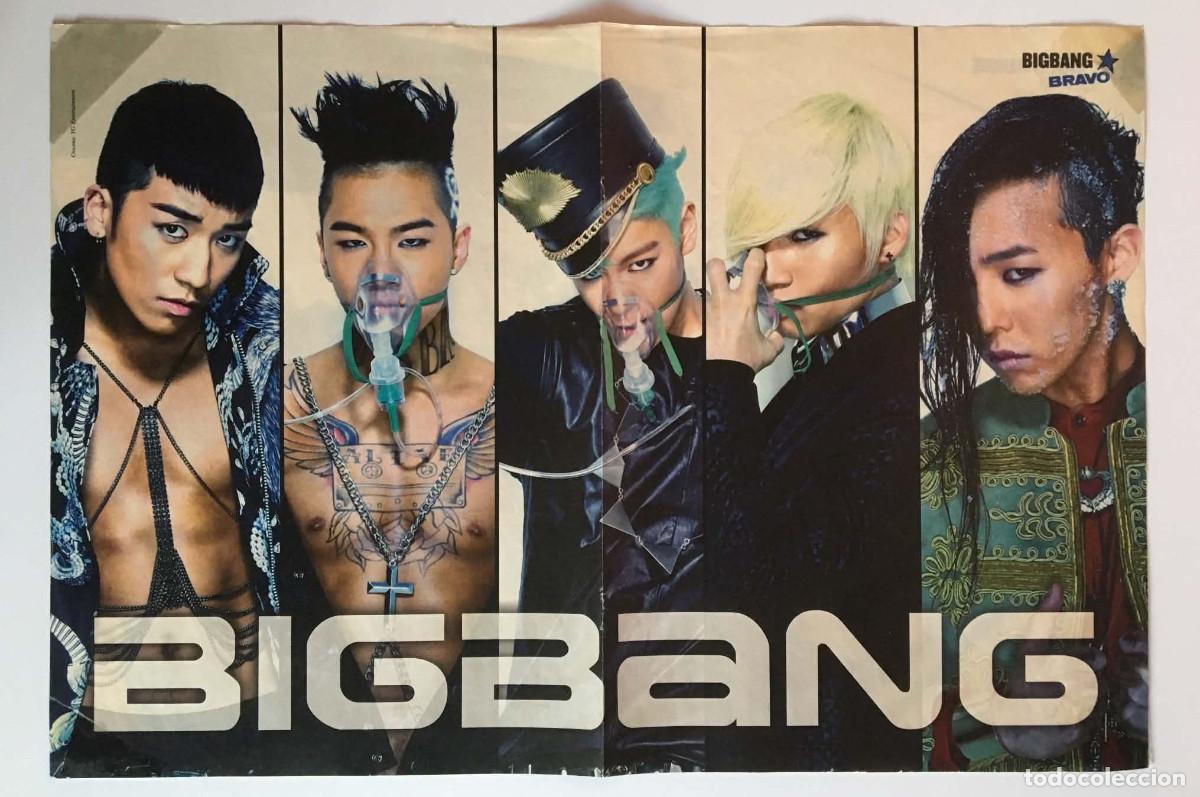 Coleccionismo de carteles: BIGBANG / Austin Mahone Original Double-Sided Poster A3 - Bravo Magazine Bulgaria Music K-Pop