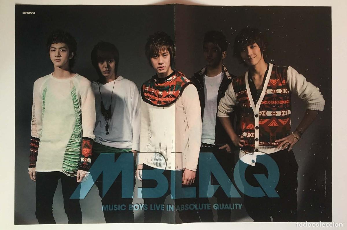 Coleccionismo de carteles: MBLAQ / Miley Cyrus LOL Film Original Double-Sided Poster A3 - Bravo Magazine Bulgaria Music K-Pop