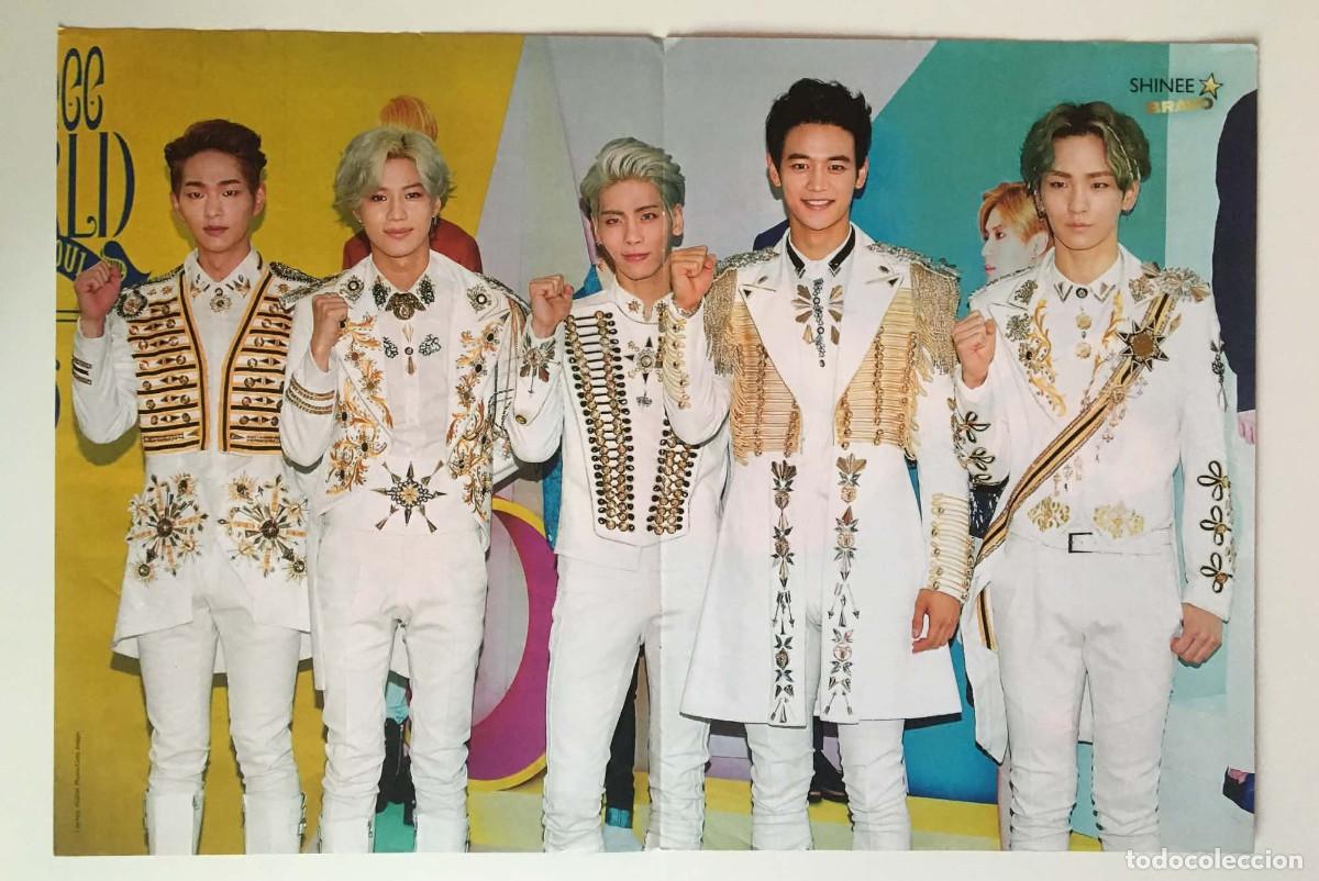Coleccionismo de carteles: SHINee / Bethany Mota Original Double-Sided Poster A3 - Bravo Magazine Bulgaria Music K-Pop