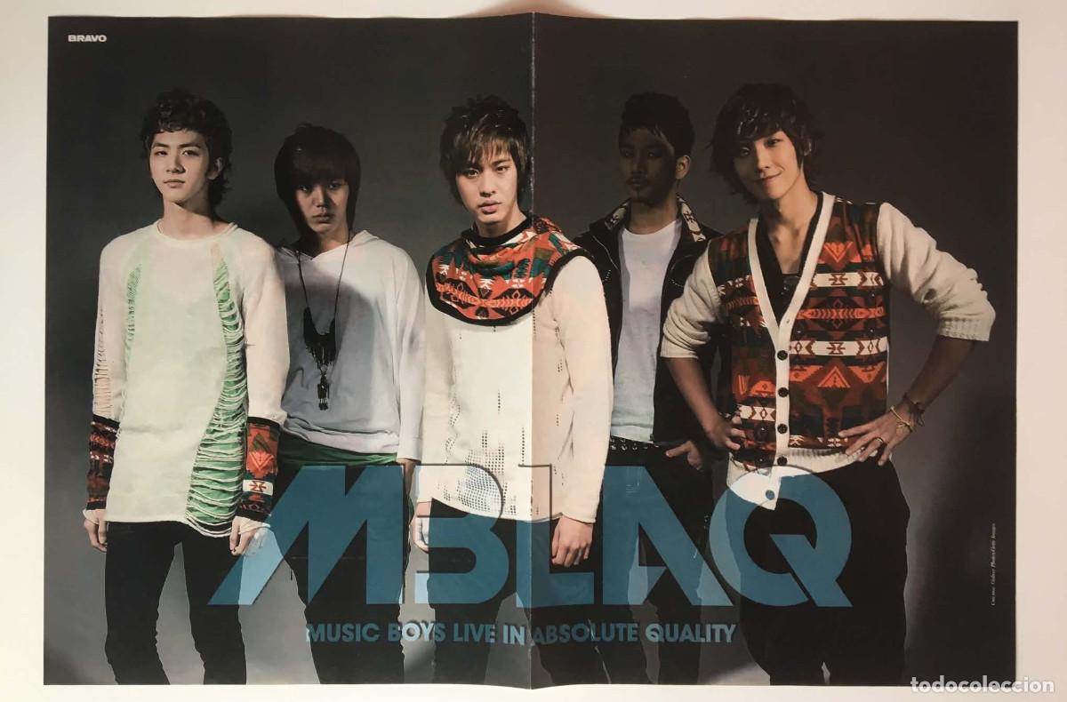 Coleccionismo de carteles: MBLAQ / Miley Cyrus LOL Movie Original Double-Sided Poster A3 - Bravo Magazine Bulgaria Music K-Pop