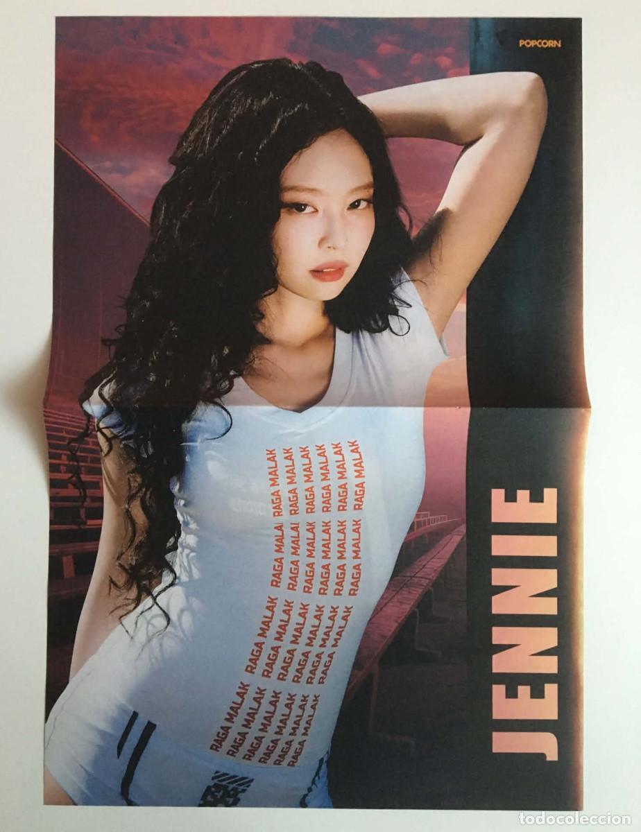 Coleccionismo de carteles: Jennie BLACKPINK / Mike Singer Original Double-Sided Poster A3 Popcorn Magazine Germany Music K-Pop