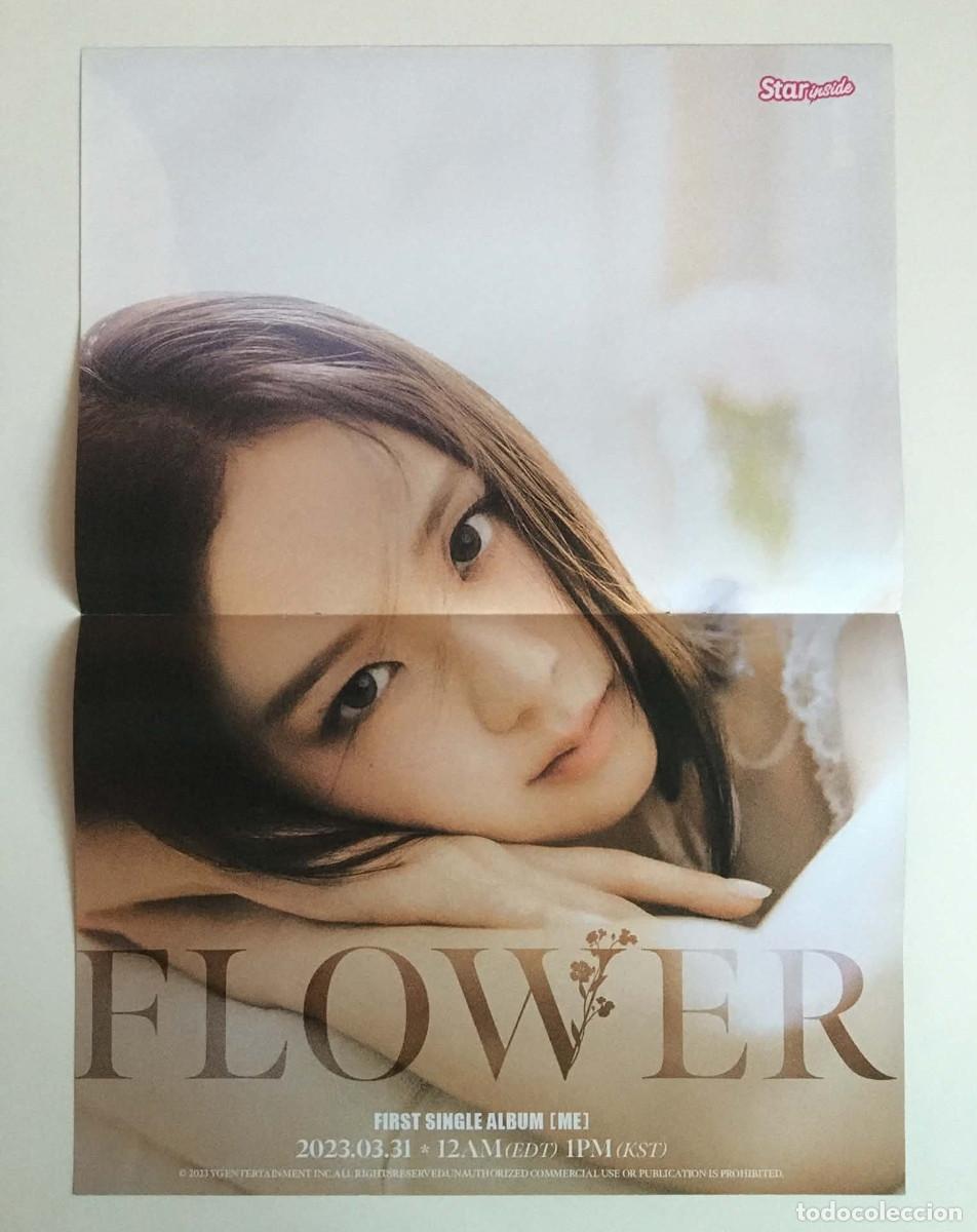 Coleccionismo de carteles: Jisoo Flower / Lisa MAC Cosmetics Rare Double-Sided Poster A3 - Star Inside France Music K-Pop