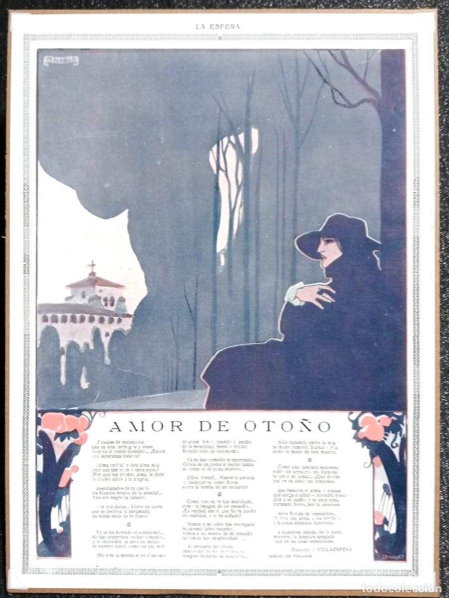 Coleccionismo de carteles: RAFAEL DE PENAGOS, ILUSTRADOR - LA ESFERA 1916 - ART&Iacute;CULO COMPLETO DE FCO. VILLAESPESA