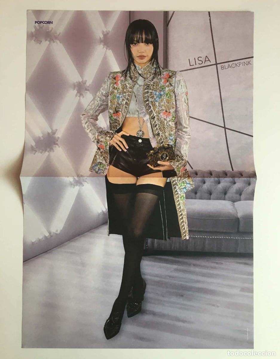 Coleccionismo de carteles: Lisa BLACKPINK / Nina Chuba Original Double-Sided Matte Poster A3 Popcorn Magazine Germany K-Pop