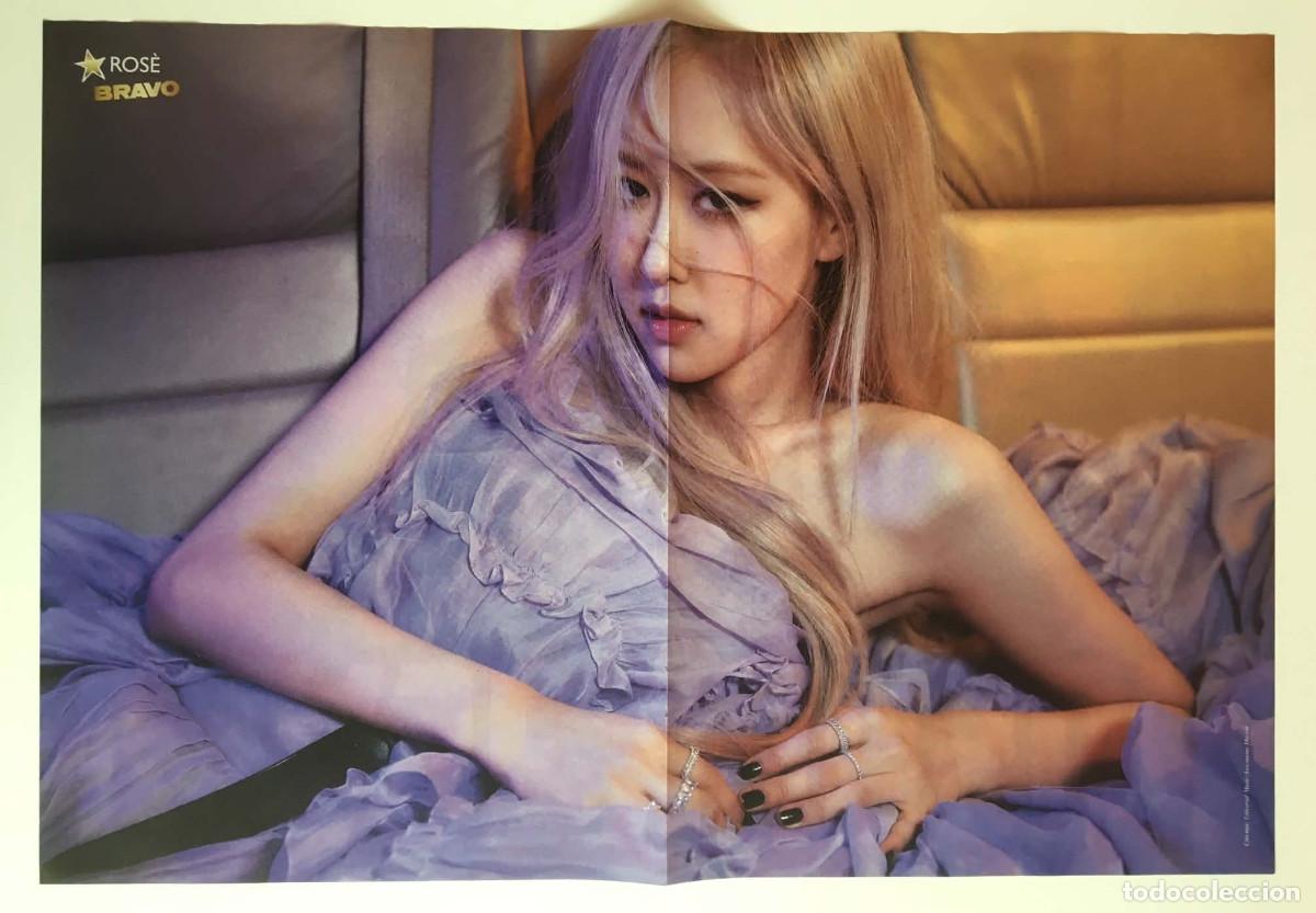 Coleccionismo de carteles: Ros&eacute; BLACKPINK / Chase Hudson Original Double-Sided Poster A3 - Bravo Magazine Bulgaria Music K-Pop