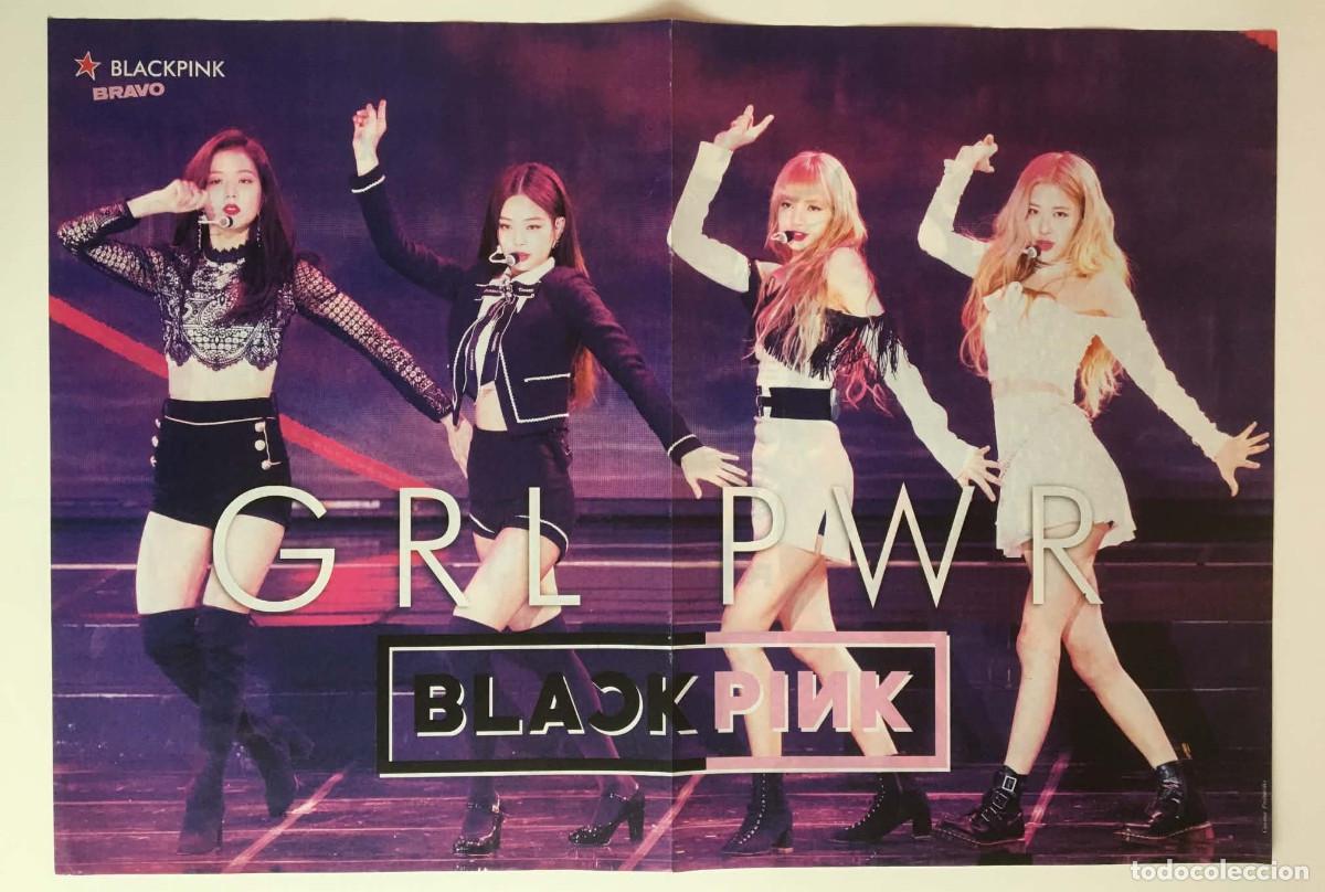 Coleccionismo de carteles: BLACKPINK GRL PWR / CNCO Original Double-Sided Poster A3 - Bravo Magazine Bulgaria Music K-Pop