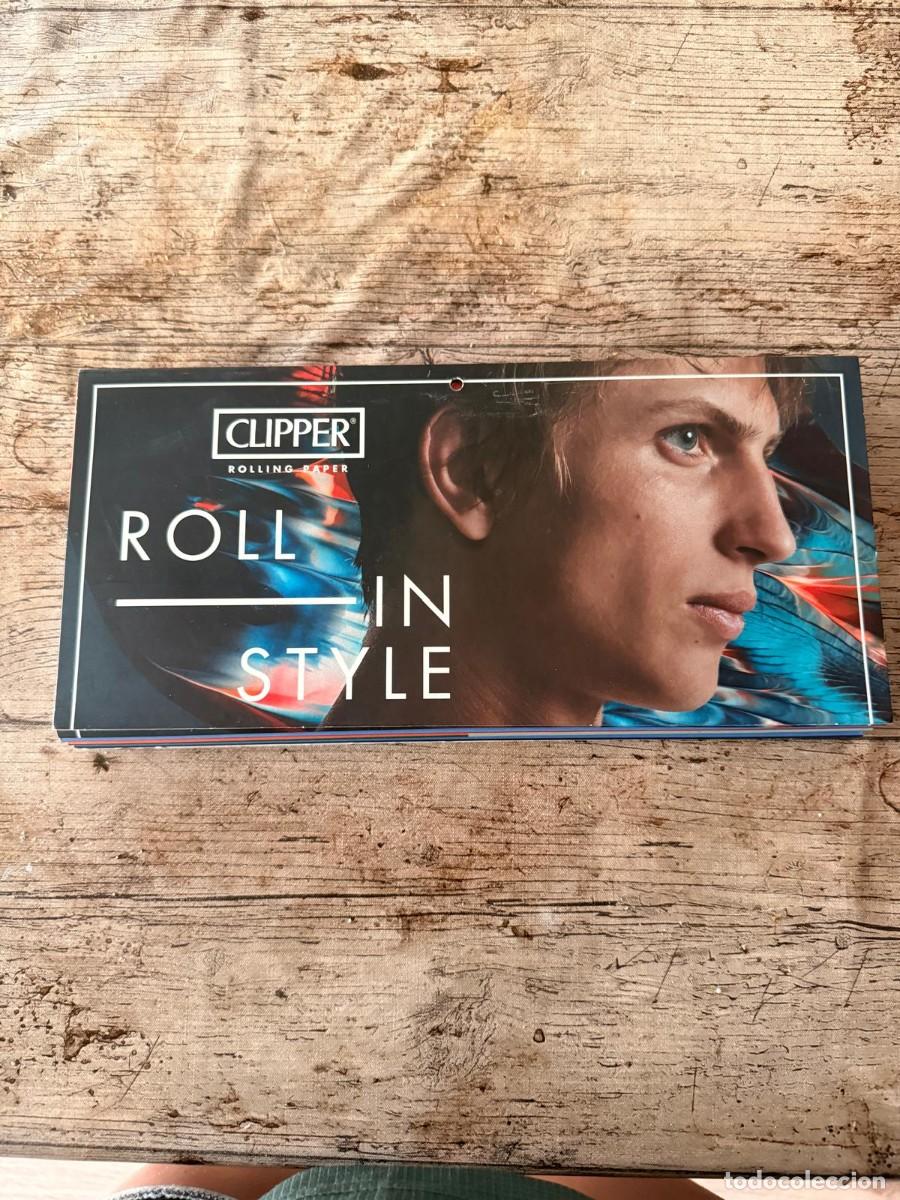 Coleccionismo de carteles: Expositor publicitario CLIPPER Rolling Paper XXL 110x32 cm Original - Cart&oacute;n