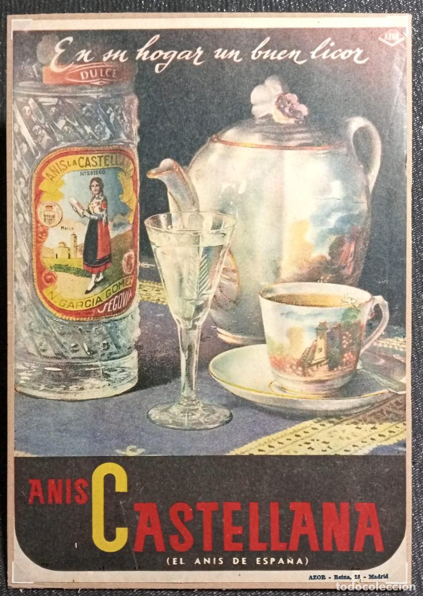 Coleccionismo de carteles: ANIS CASTELLANA - PUBLICIDAD ORIGINAL 1959 / PUBLICACIONES NACIONALES ABC 29 x 21 Cm.