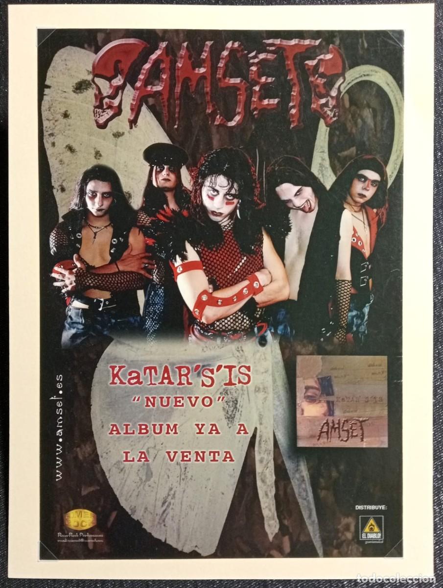 Coleccionismo de carteles: AMSET - KATAR&acute;S&acute;IS NUEVO ALBUM - 11 TRACKS METAL&ROCK&FORLIFE - 2004