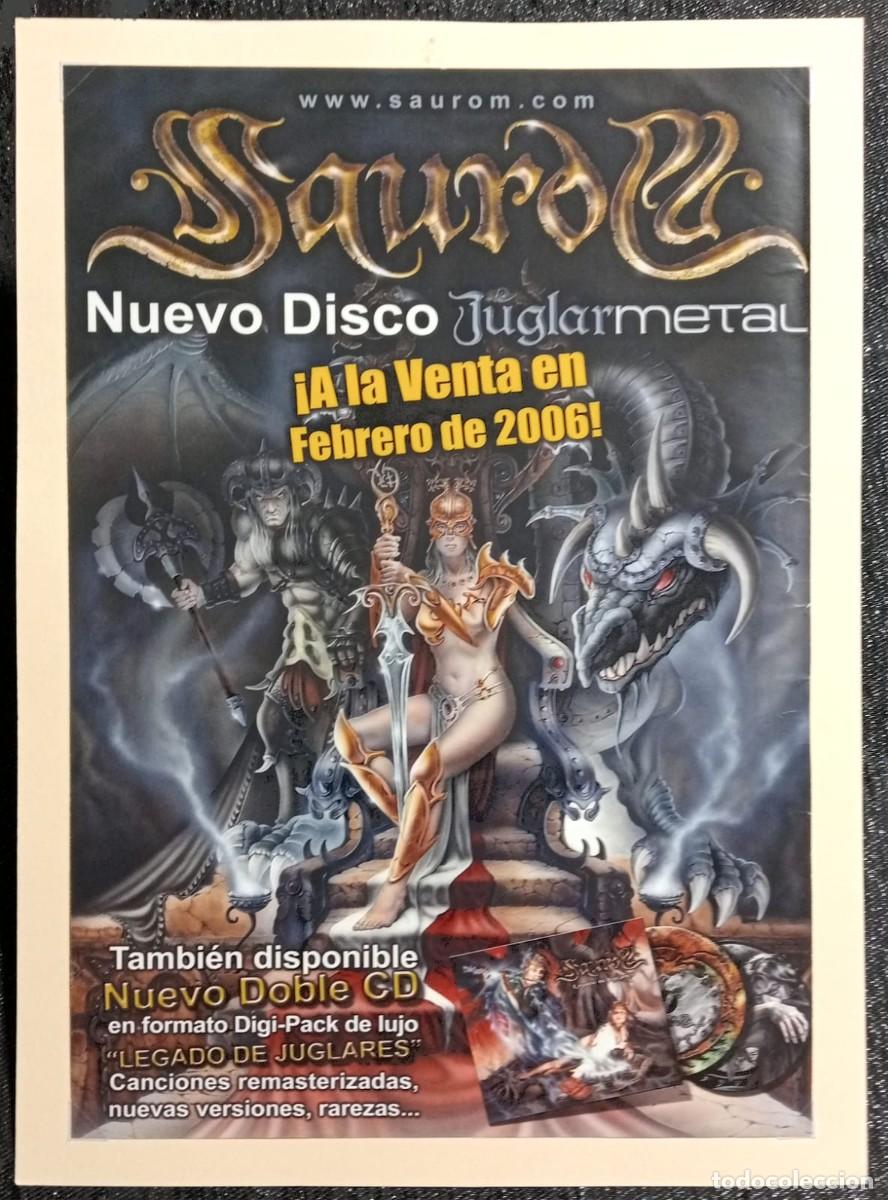 Coleccionismo de carteles: SAURD - JUGLARMETAL - NUEVO TRABAJO : LEGADO DE JUGLARES 2006
