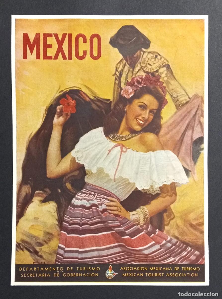 Coleccionismo de carteles: MEXICO - DEPARTAMENTO DE TURISMO 1950 / ANUARIO PUBLICITARIO 26 x 19 Cm