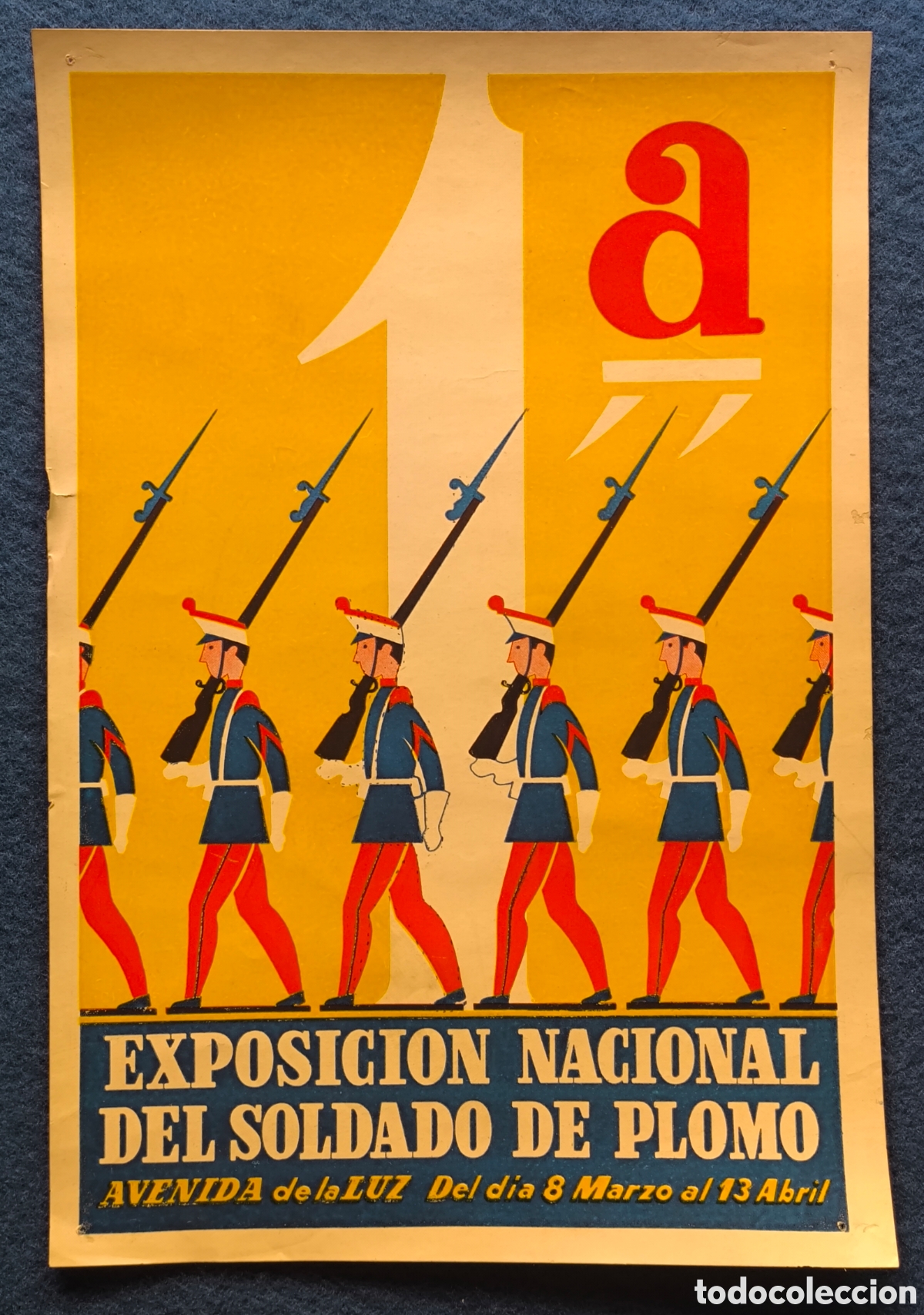 Coleccionismo de carteles: SOLDADITO DE PLOMO EXPOSICI&Oacute;N NACIONAL CARTEL BARCELONA 1947