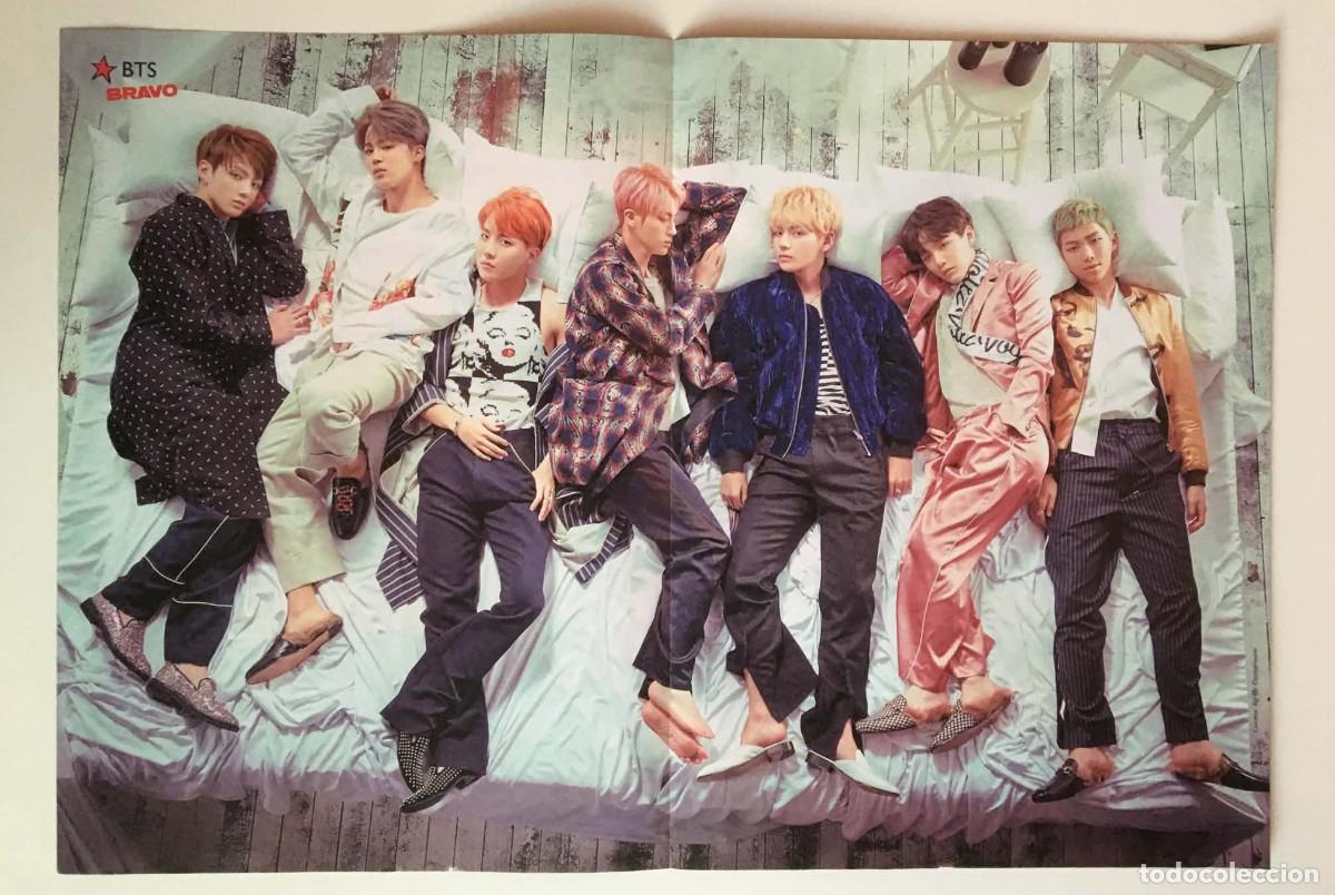Coleccionismo de carteles: BTS / Shay Mitchell & Ashley Benson Original Double-Sided Poster A3 - Bravo Bulgaria Music K-Pop TV
