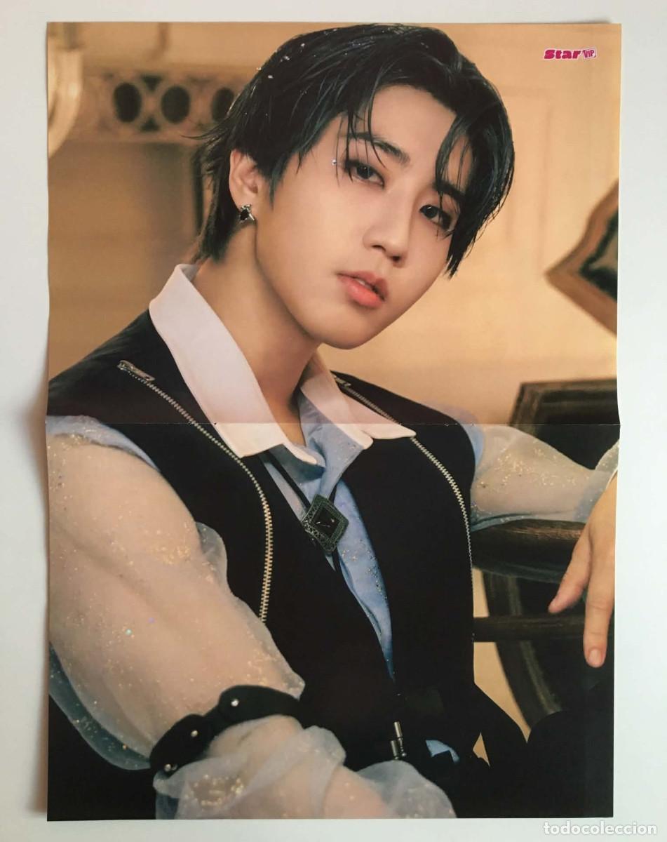 Coleccionismo de carteles: Han / Changbin Stray Kids Original Double-Sided Poster A3 - Star VIP Magazine France Music K-Pop
