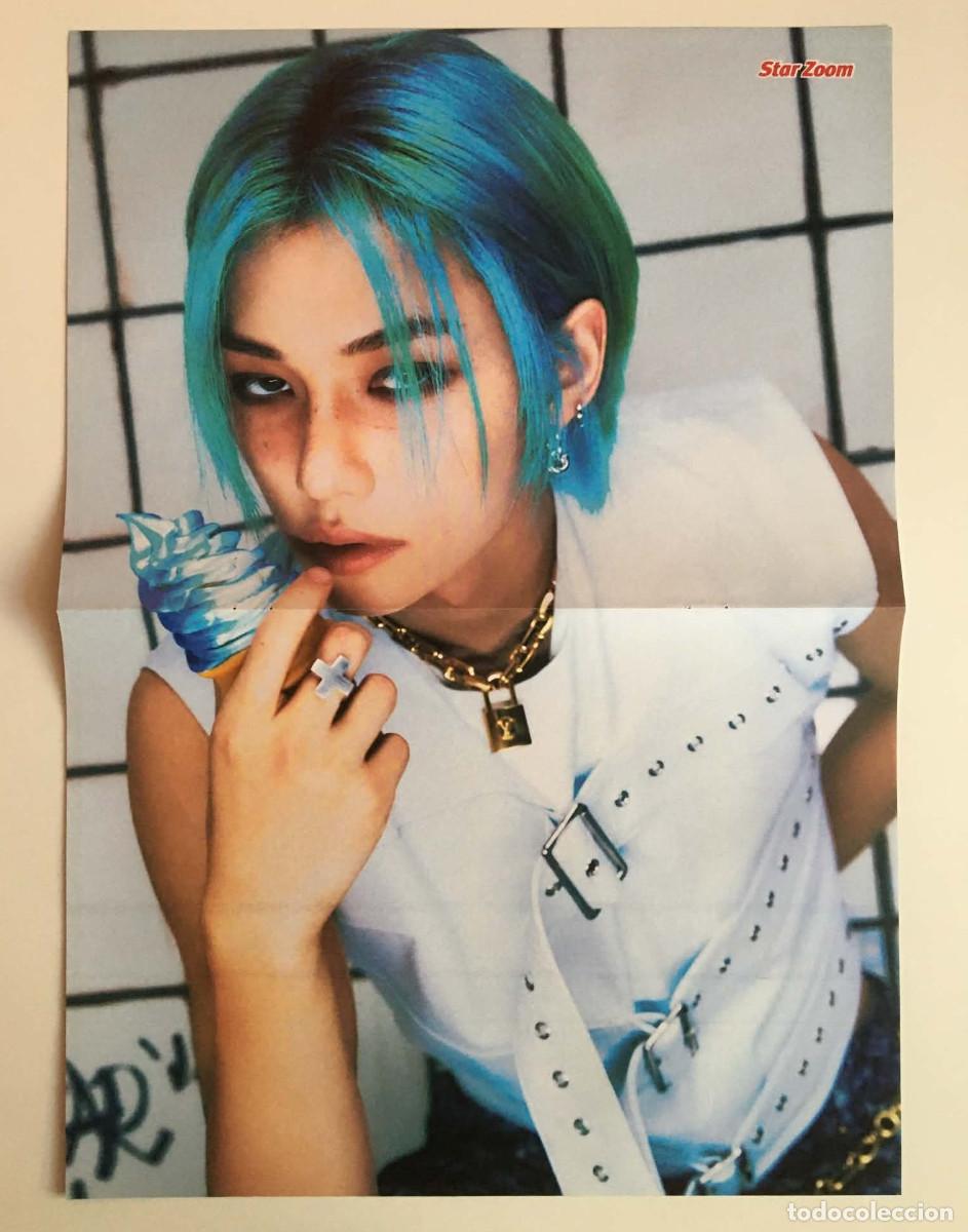 Coleccionismo de carteles: Felix / Stray Kids Original Double-Sided Poster A3 - Star Zoom Magazine France Music K-Pop