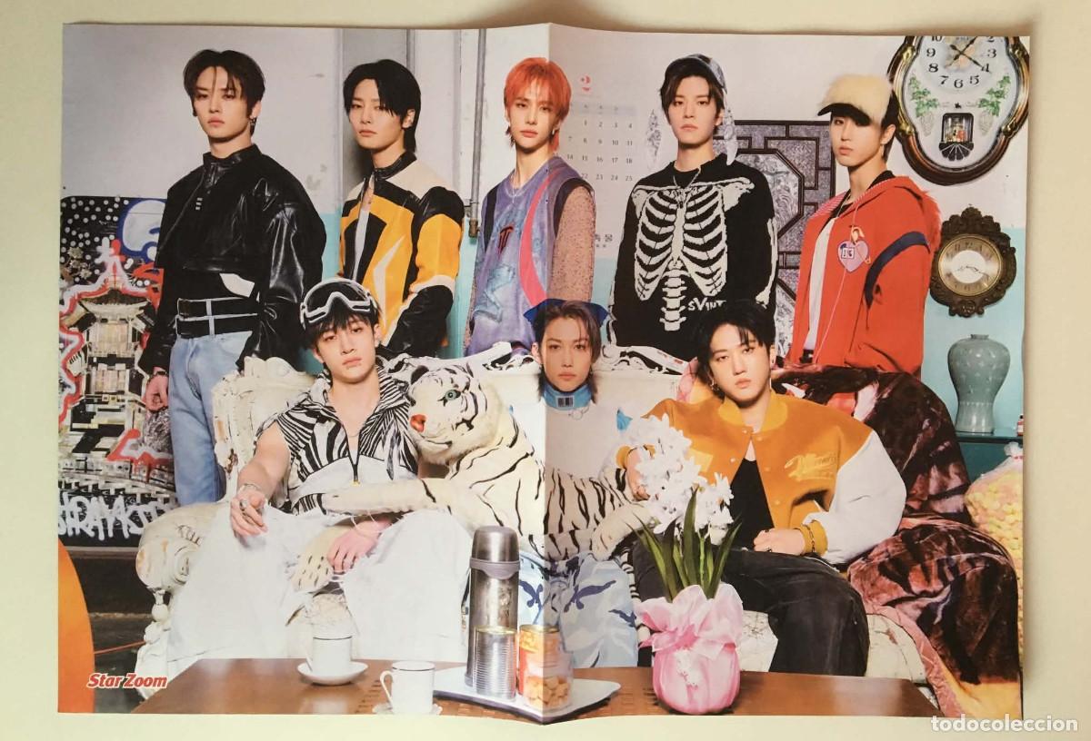 Coleccionismo de carteles: Stray Kids Original Double-Sided Poster A3 - Star Zoom Magazine France Music K-Pop