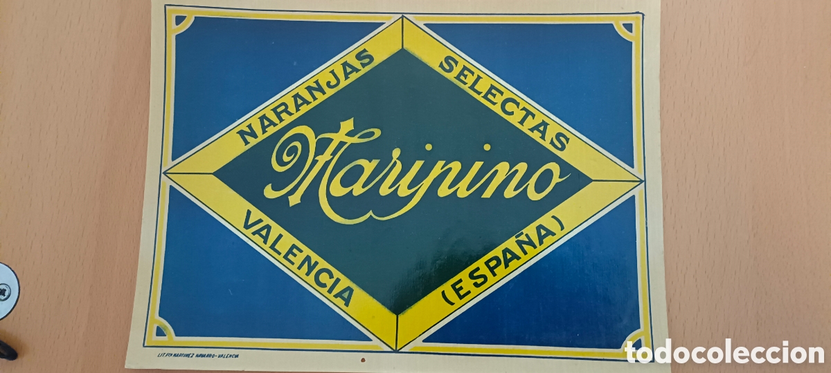 Coleccionismo de carteles: CARTEL ETIQUETA NARANJAS