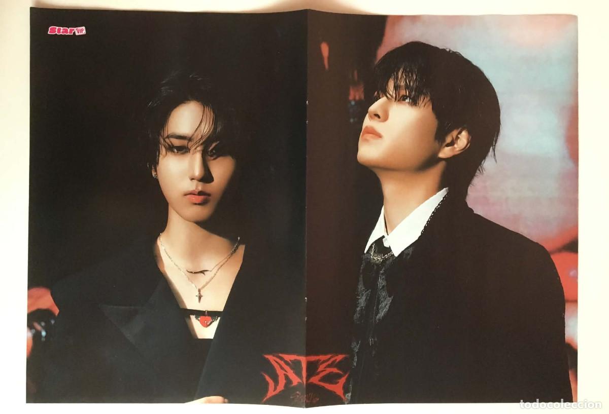 Coleccionismo de carteles: Han & Seungmin / Stray Kids Original Double-Sided Poster A3 - Star VIP Magazine France Music K-Pop
