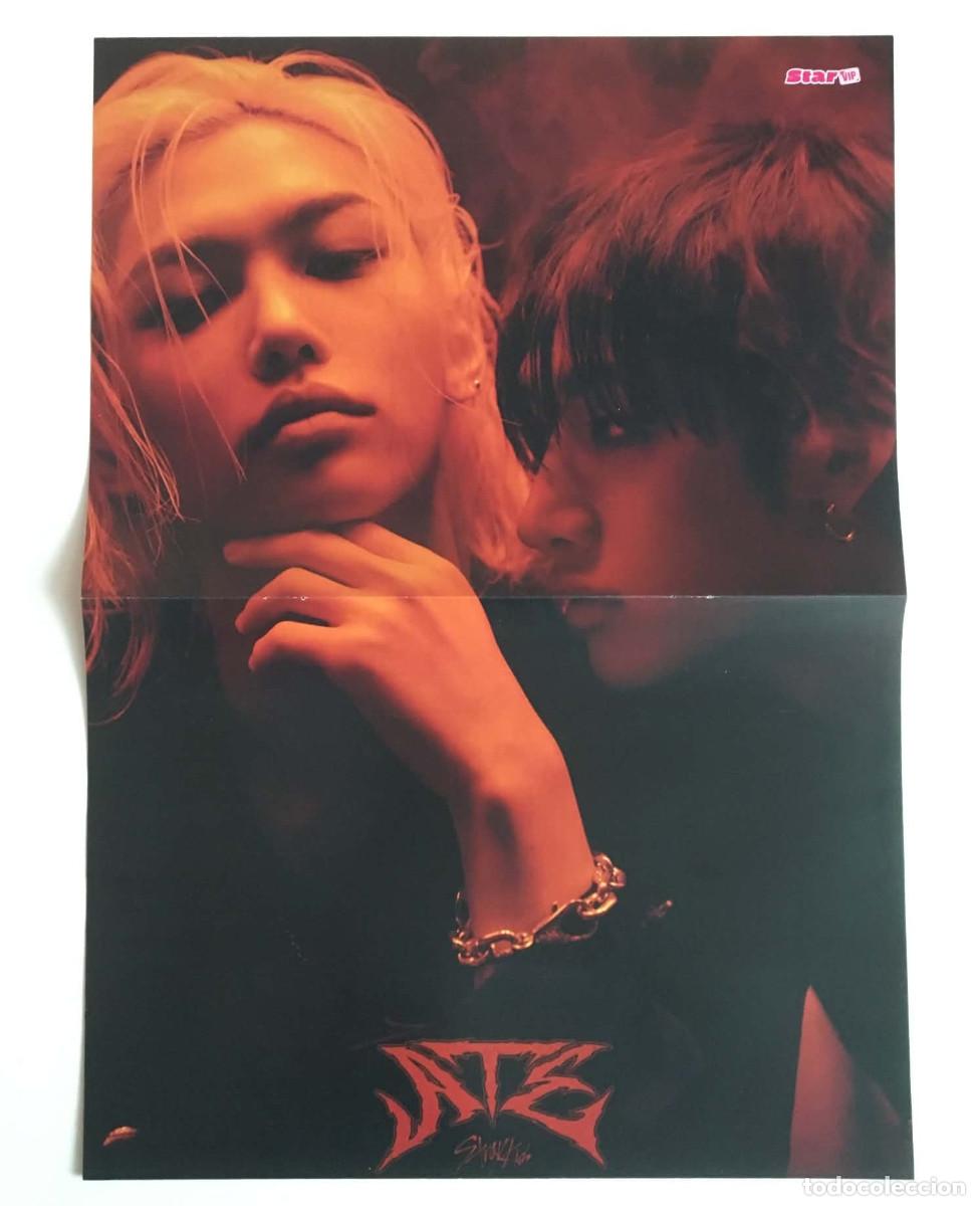 Coleccionismo de carteles: Felix & Bang Chan / Stray Kids Original Double-Sided Poster A3 - Star VIP Magazine France K-Pop
