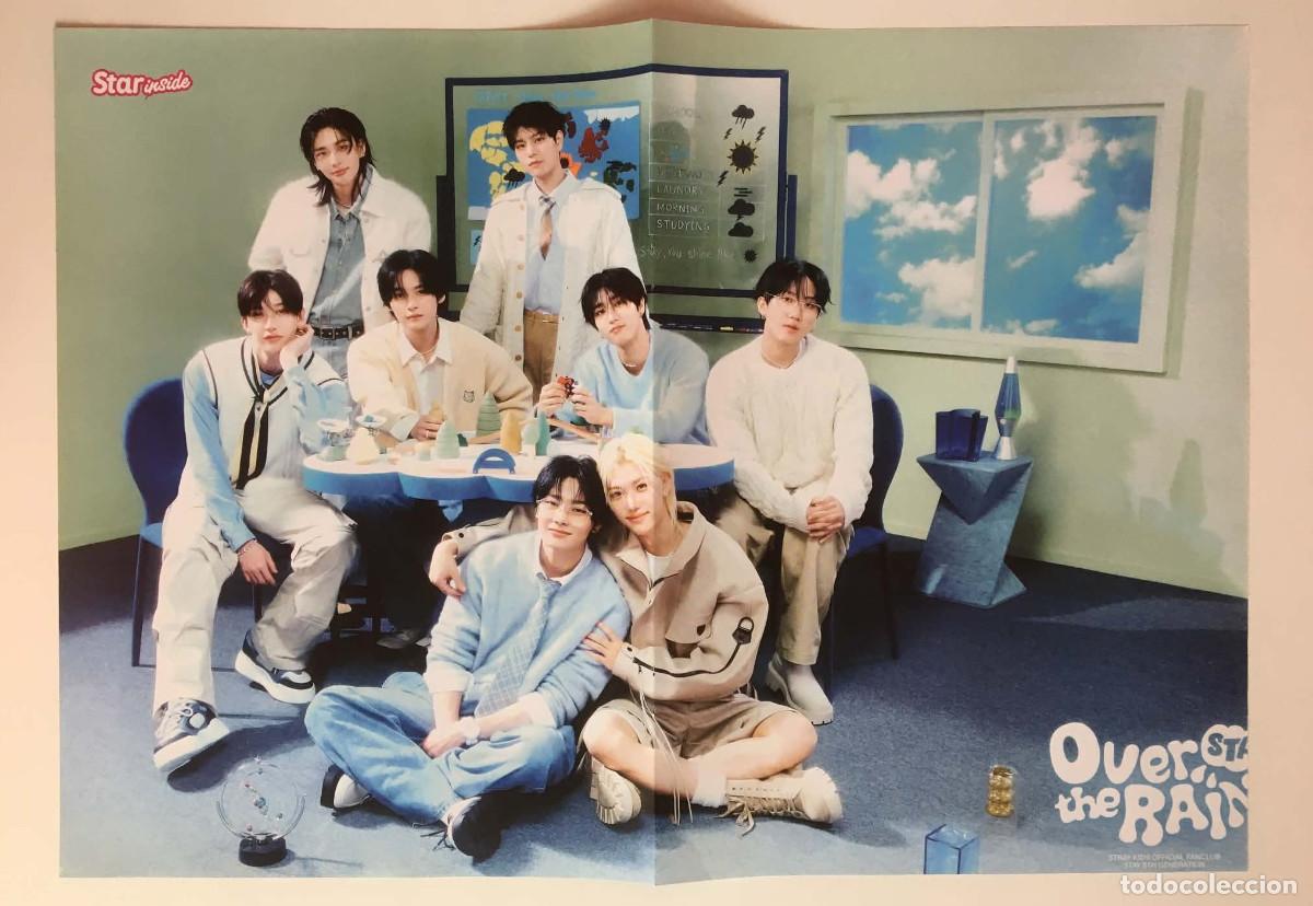 Coleccionismo de carteles: Stray Kids OT8 Original Double-Sided Poster A3 - Star Inside Magazine France Music K-Pop