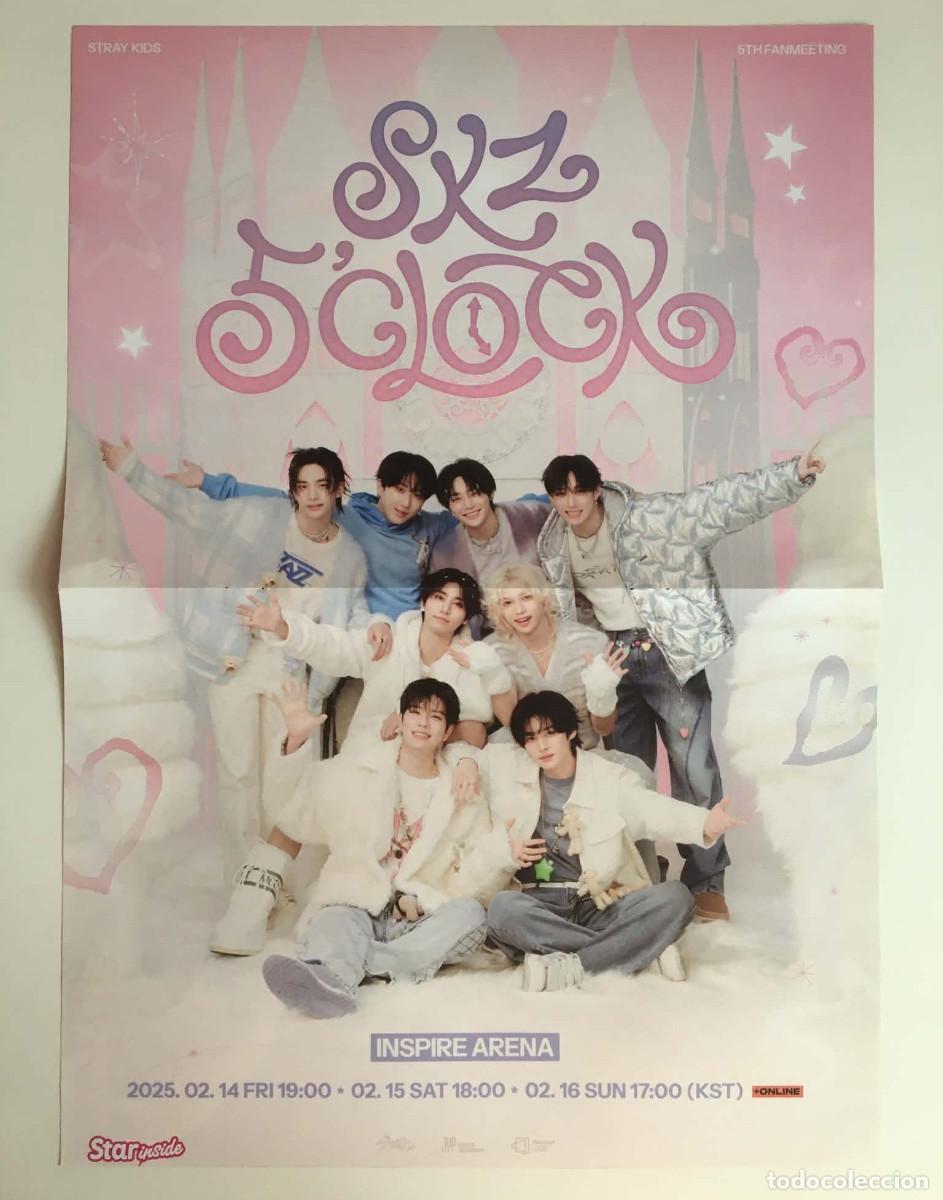 Coleccionismo de carteles: Stray Kids OT8 / Unit Original Double-Sided Poster A3 - Star Inside Magazine France Music K-Pop