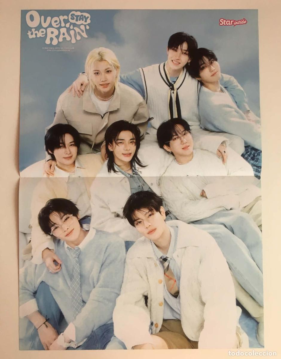 Coleccionismo de carteles: Stray Kids OT8 Group Original Double-Sided Poster A3 - Star Inside Magazine France Music K-Pop