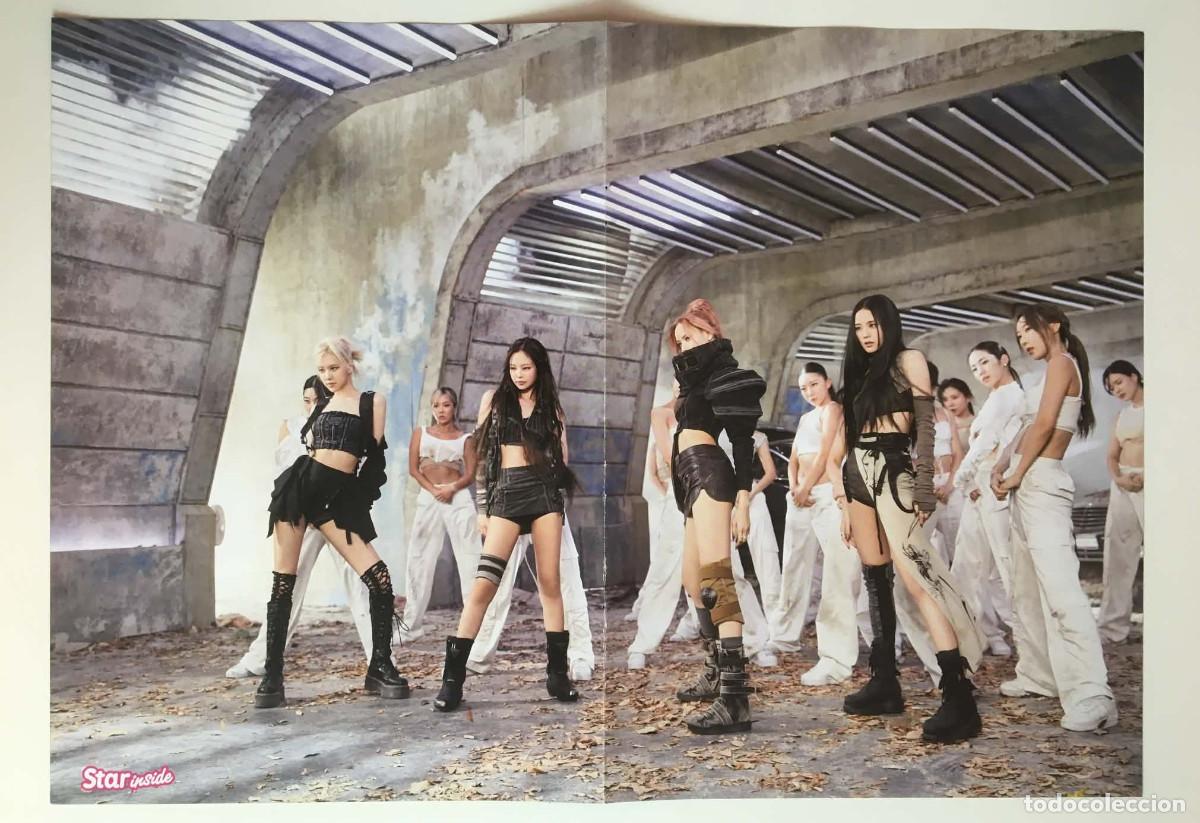 Coleccionismo de carteles: Blackpink Pink Venom / Born Pink World Tour Paris Double-Sided Poser A3 Star Inside Magazine France