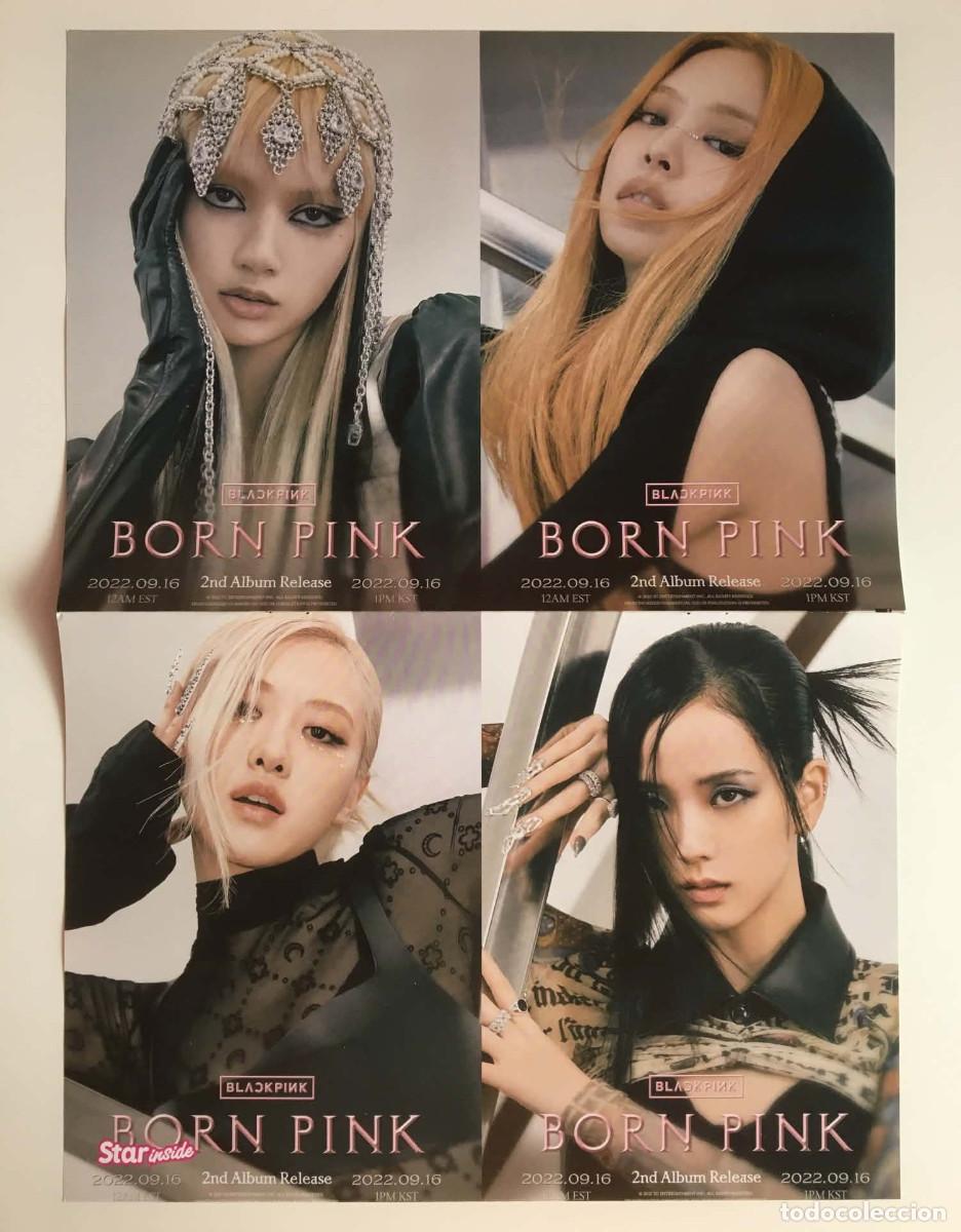 Coleccionismo de carteles: Blackpink Born Pink / Jisoo Original Double-Sided Poster A3 Star Inside Magazine France Music K-Pop