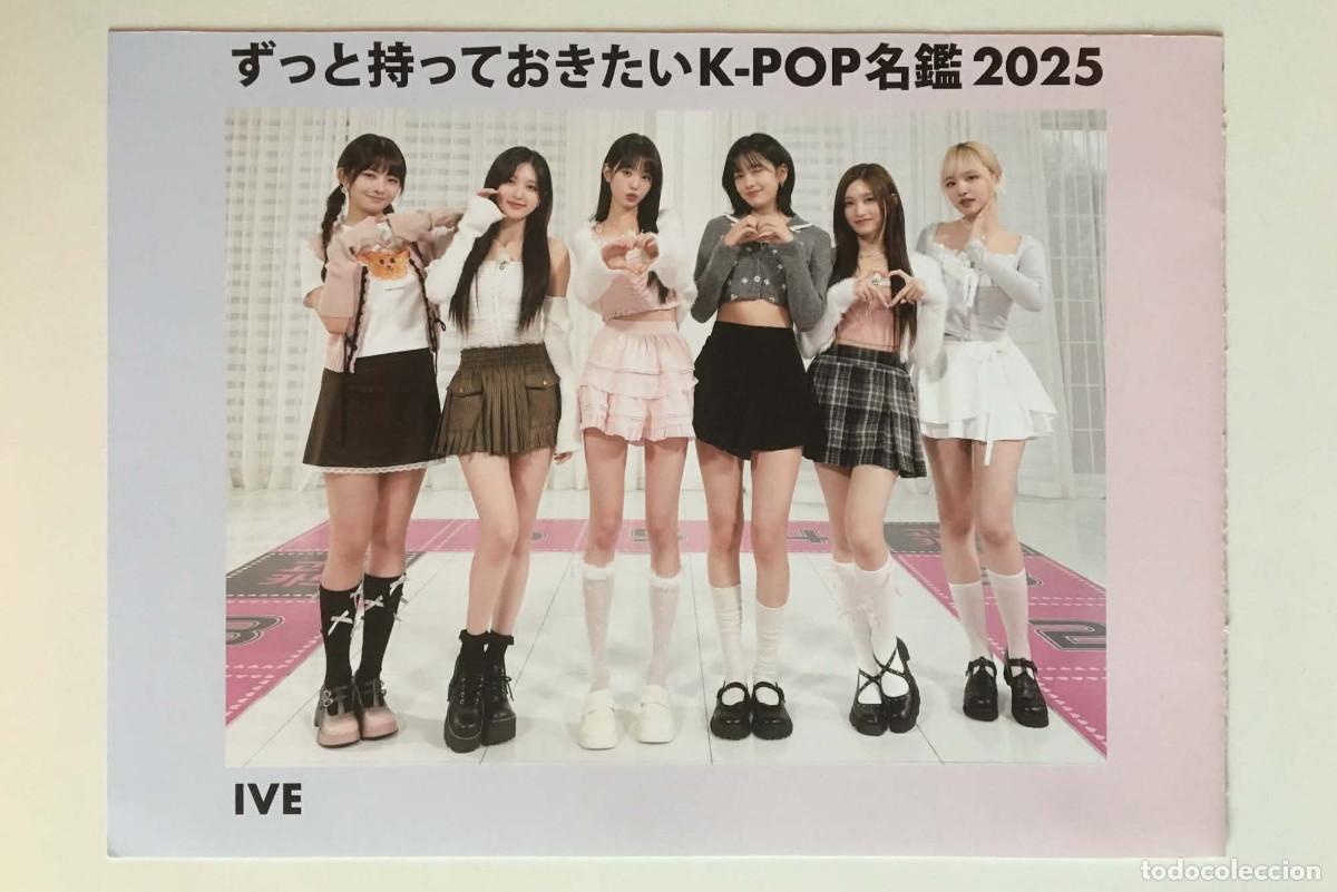 Coleccionismo de carteles: Ive Original Back Cover Cardstock Mini Poster A5 K-Star Idol Directory 2025 Japanese Magazine K-Pop